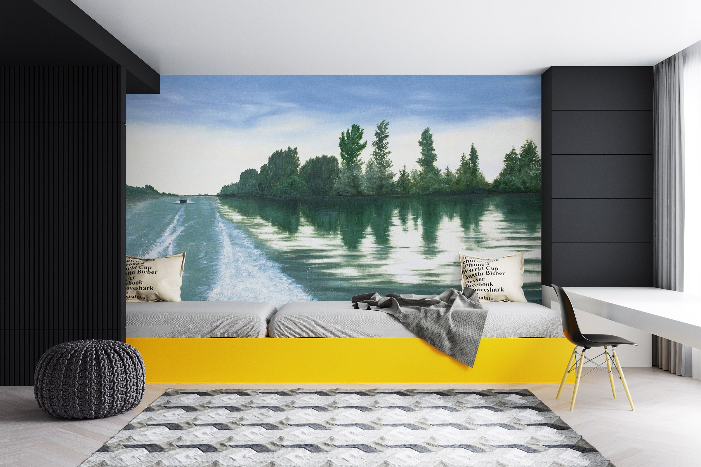 3D River Woods 1855 Marina Zotova Wall Mural Wall Murals