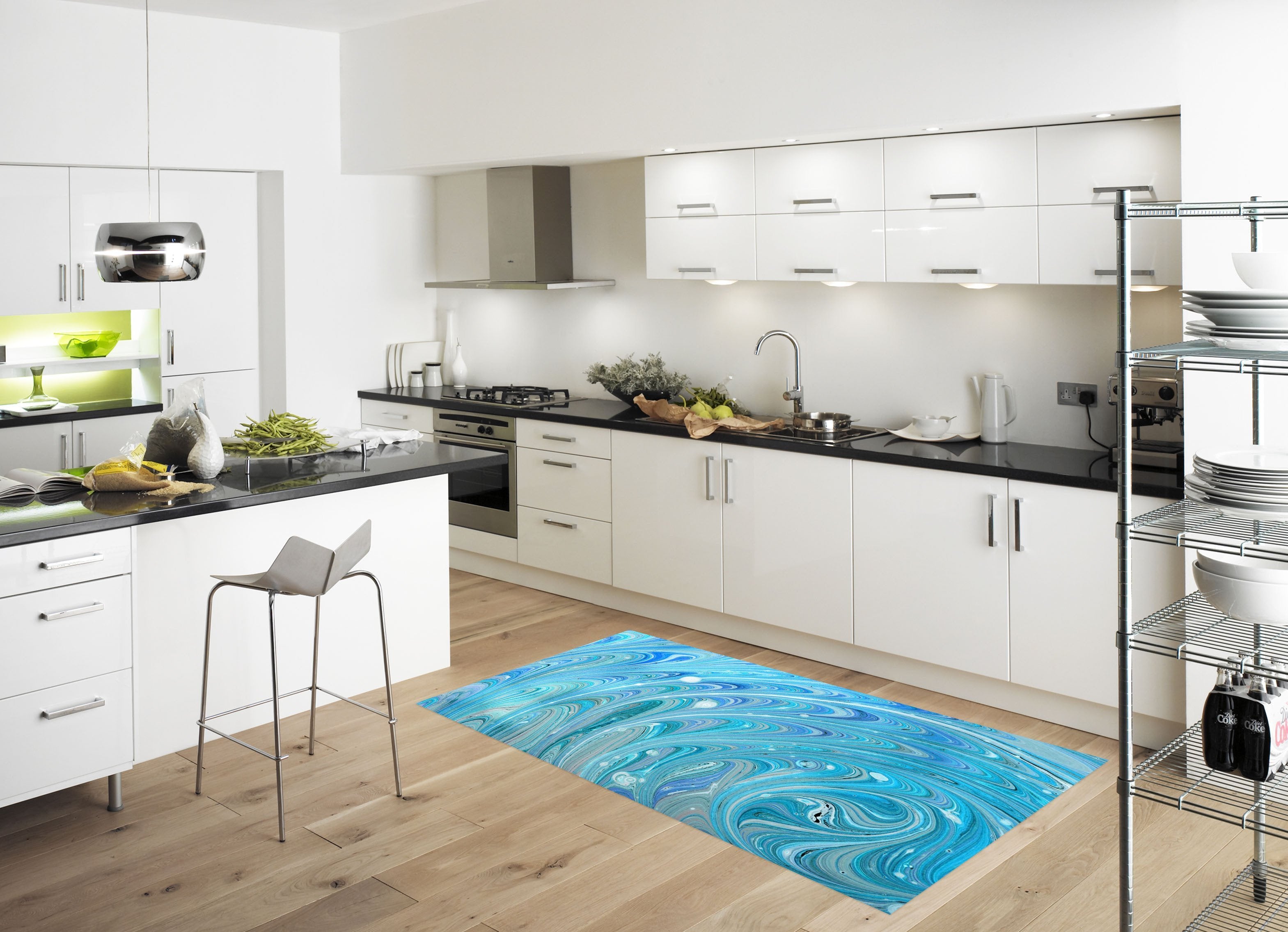 3D Fashionable Pattern 112 Kitchen Mat Floor Mural Wallpaper AJ Wallpaper 