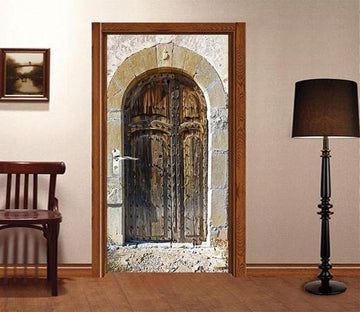 3D thumbtack wood block door mural Wallpaper AJ Wallpaper 