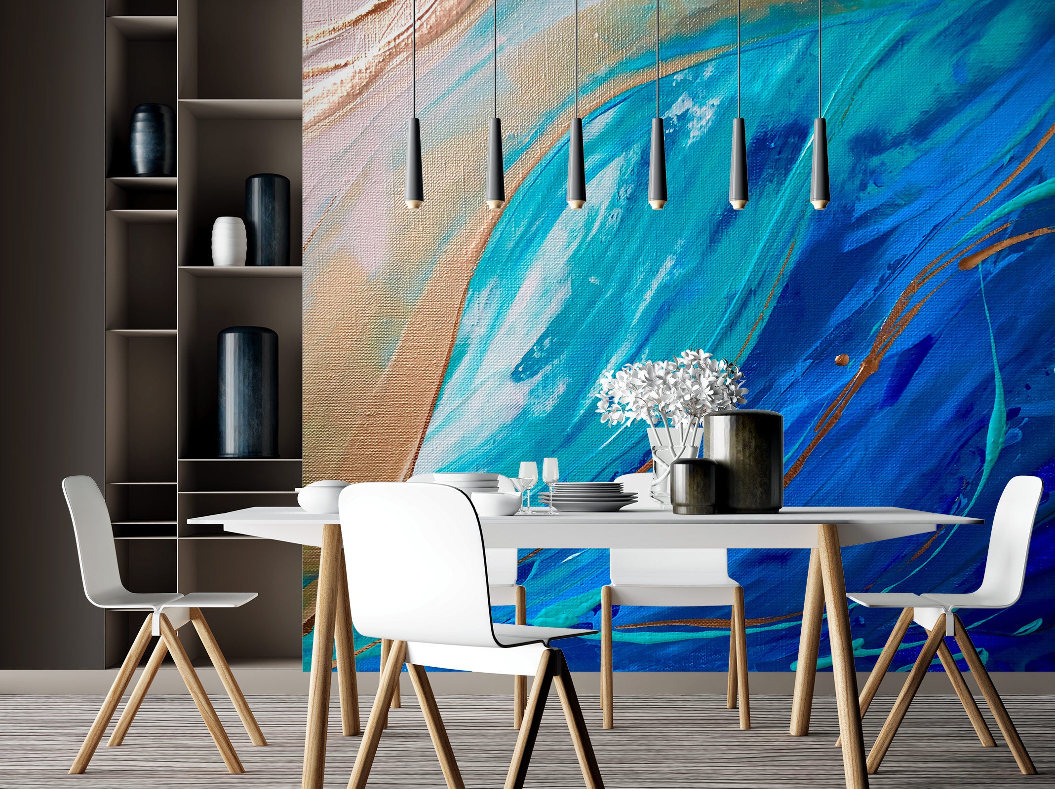 3D Blue Painting 116 Skromova Marina Wall Mural Wall Murals