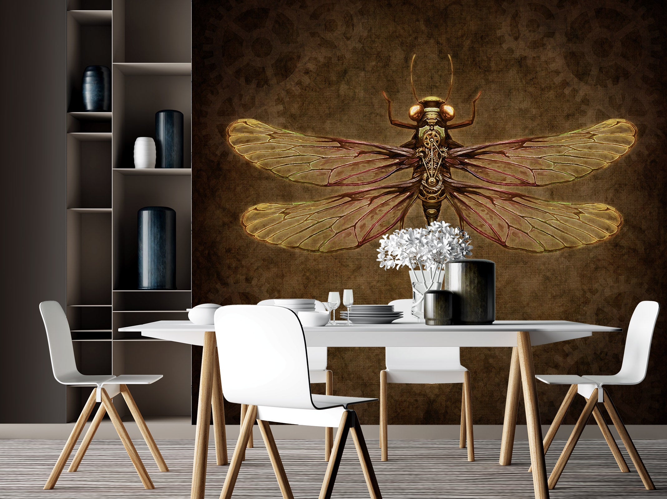 3D Insect Dragonfly 8752 Brigid Ashwood Wall Mural Wall Murals