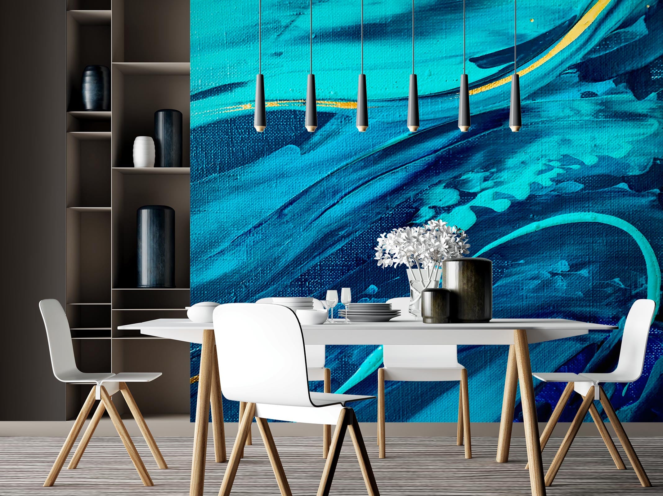 3D Blue Texture 109 Skromova Marina Wall Mural Wall Murals