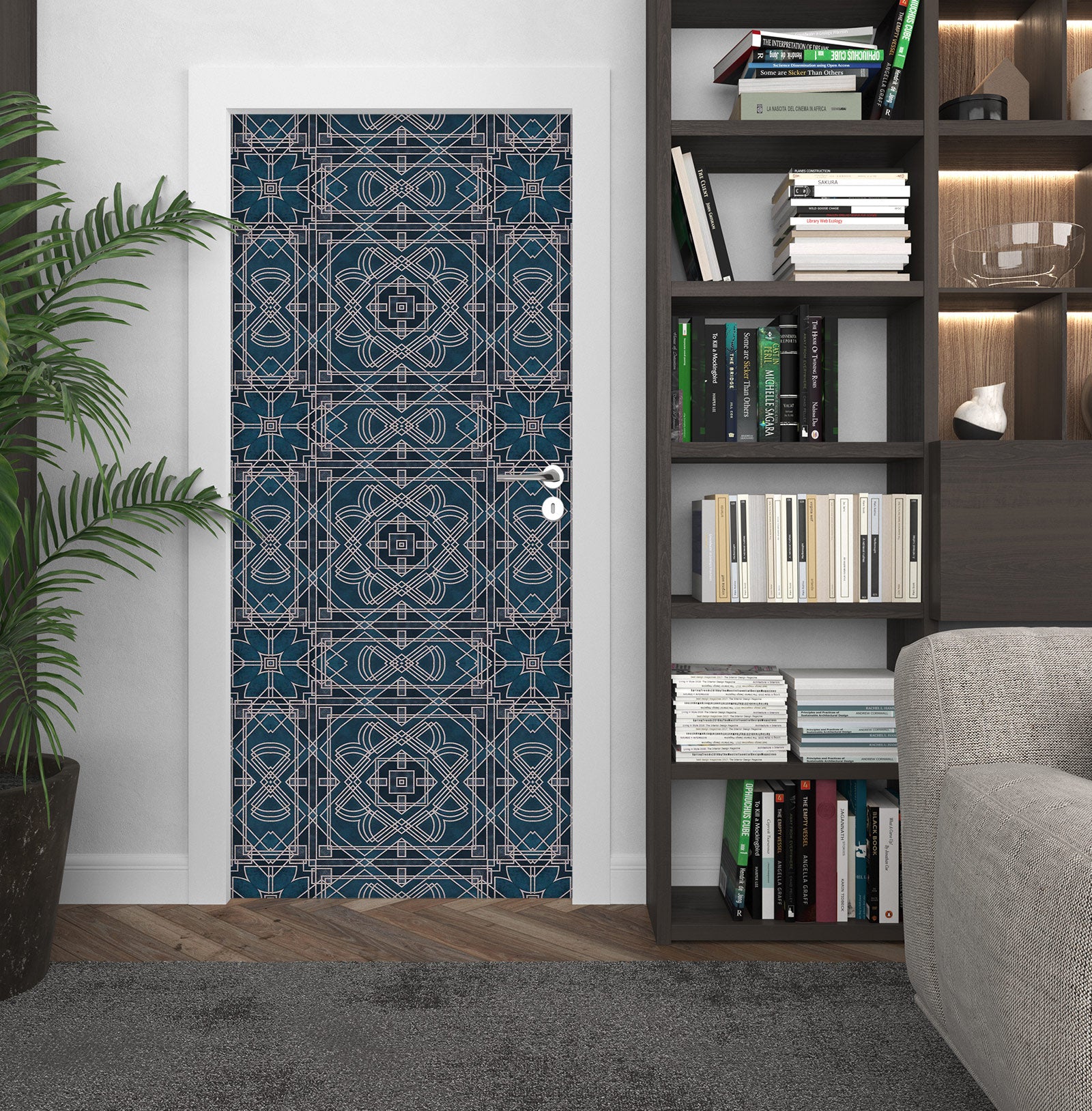 3D Dark Blue Texture 10272 Andrea Haase Door Mural