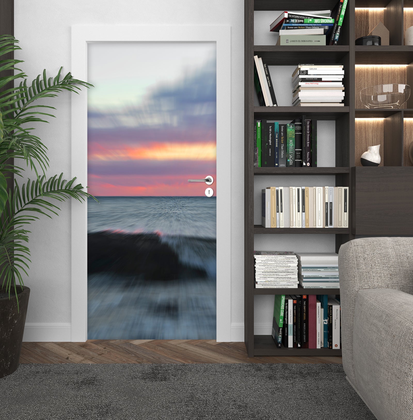 3D Sunset Ocean 11607 Marco Carmassi Door Mural