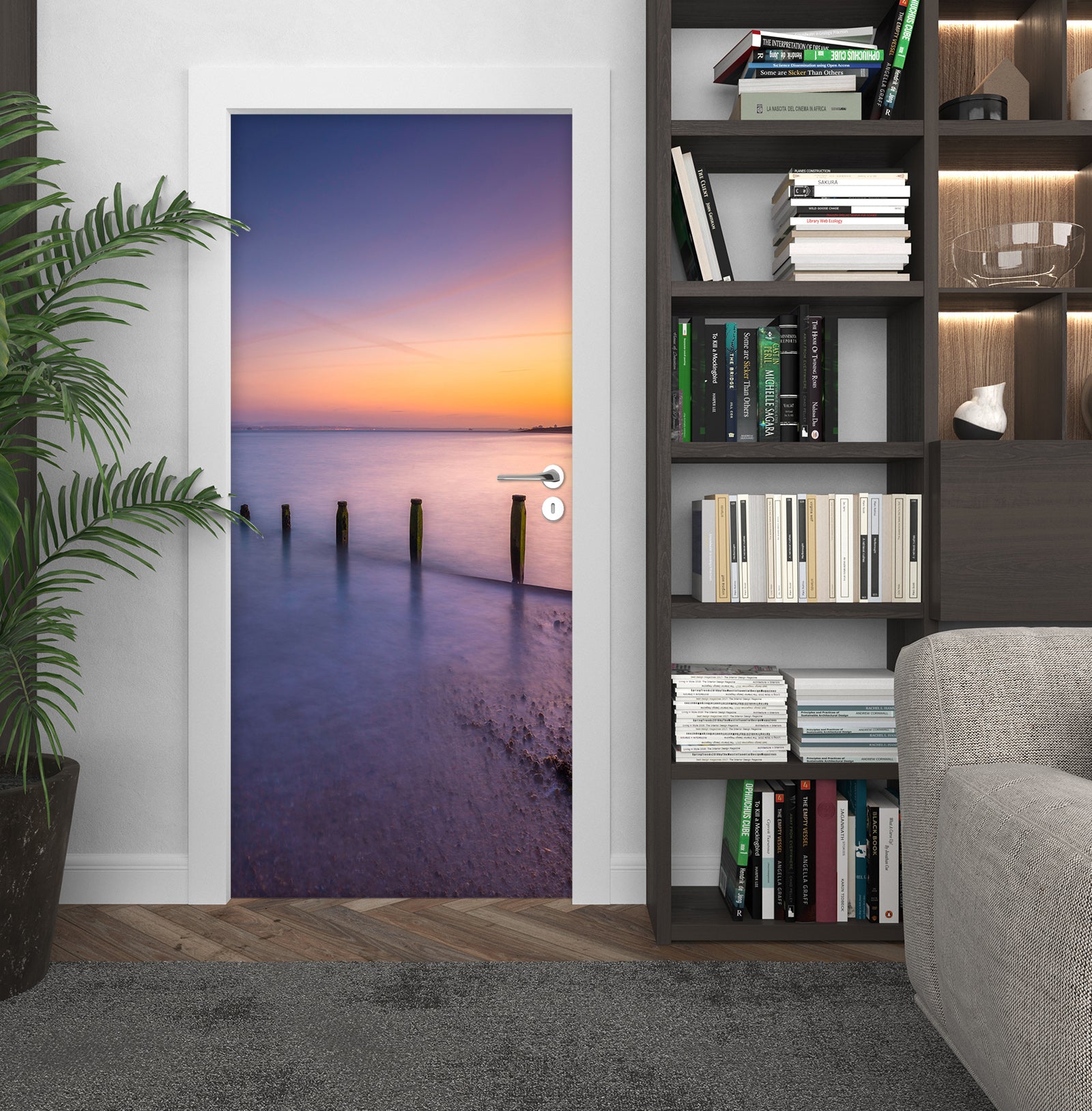 3D Water Surface Pillar 101134 Assaf Frank Door Mural