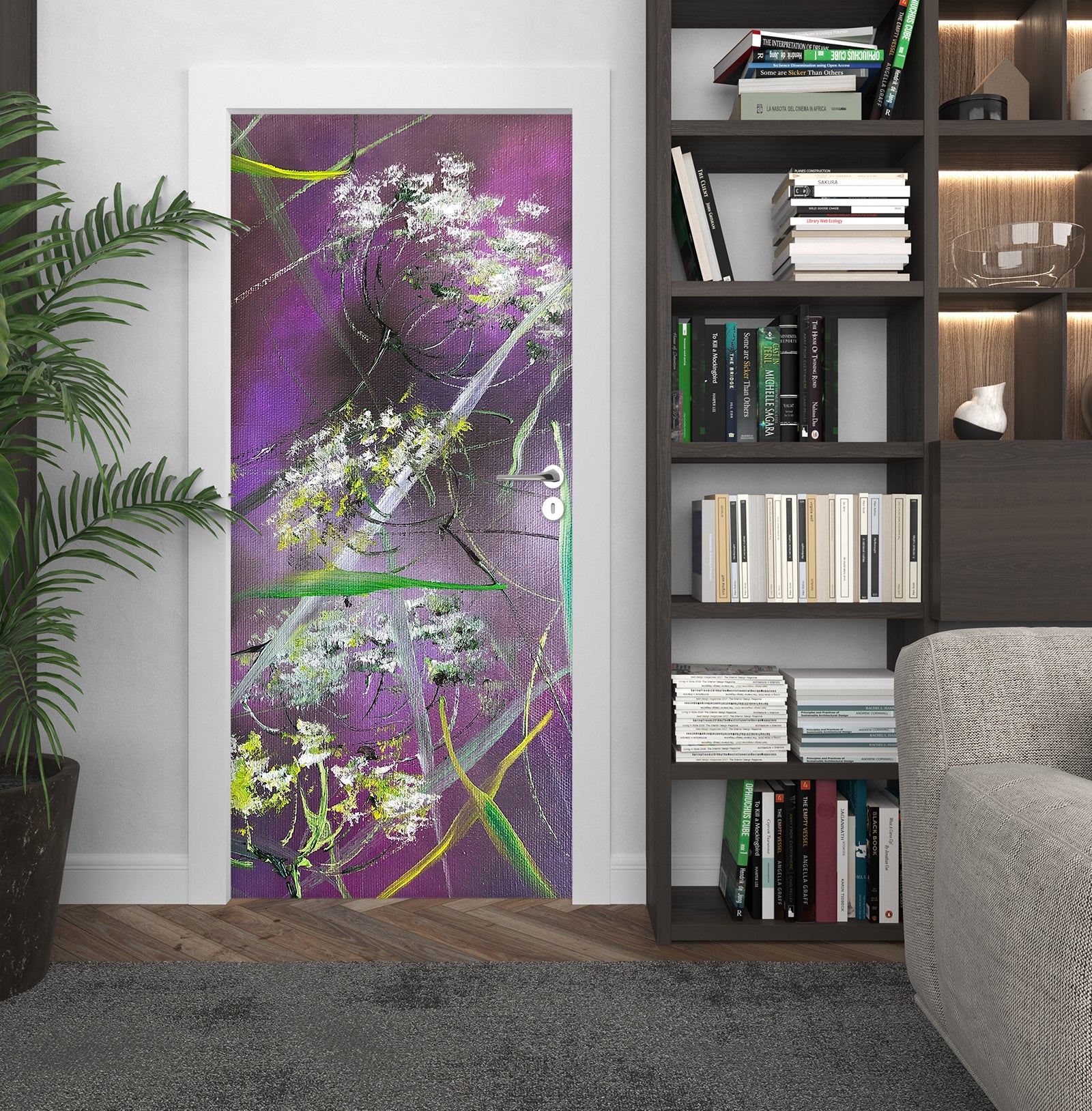 3D Painted Wildflowers 860 Skromova Marina Door Mural