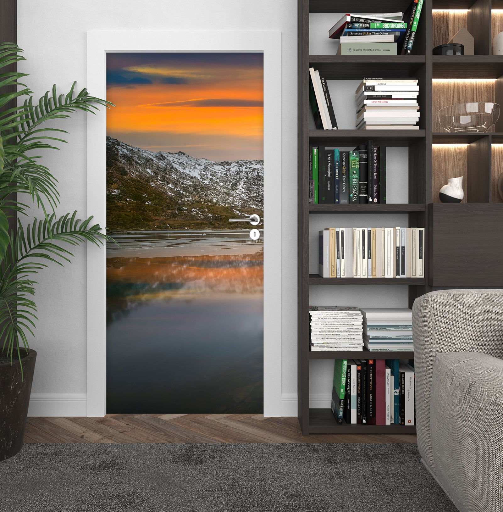 3D Sunset Landscape 11589 Marco Carmassi Door Mural