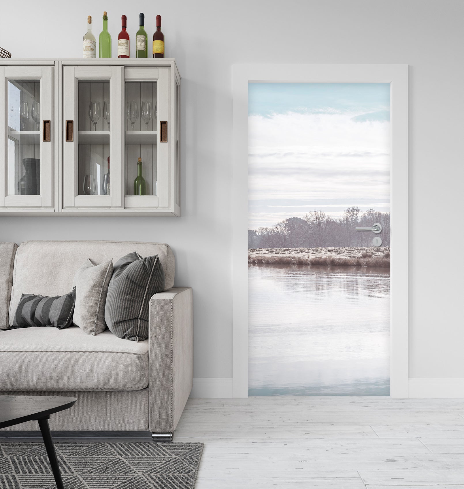 3D River Surface 10230 Assaf Frank Door Mural