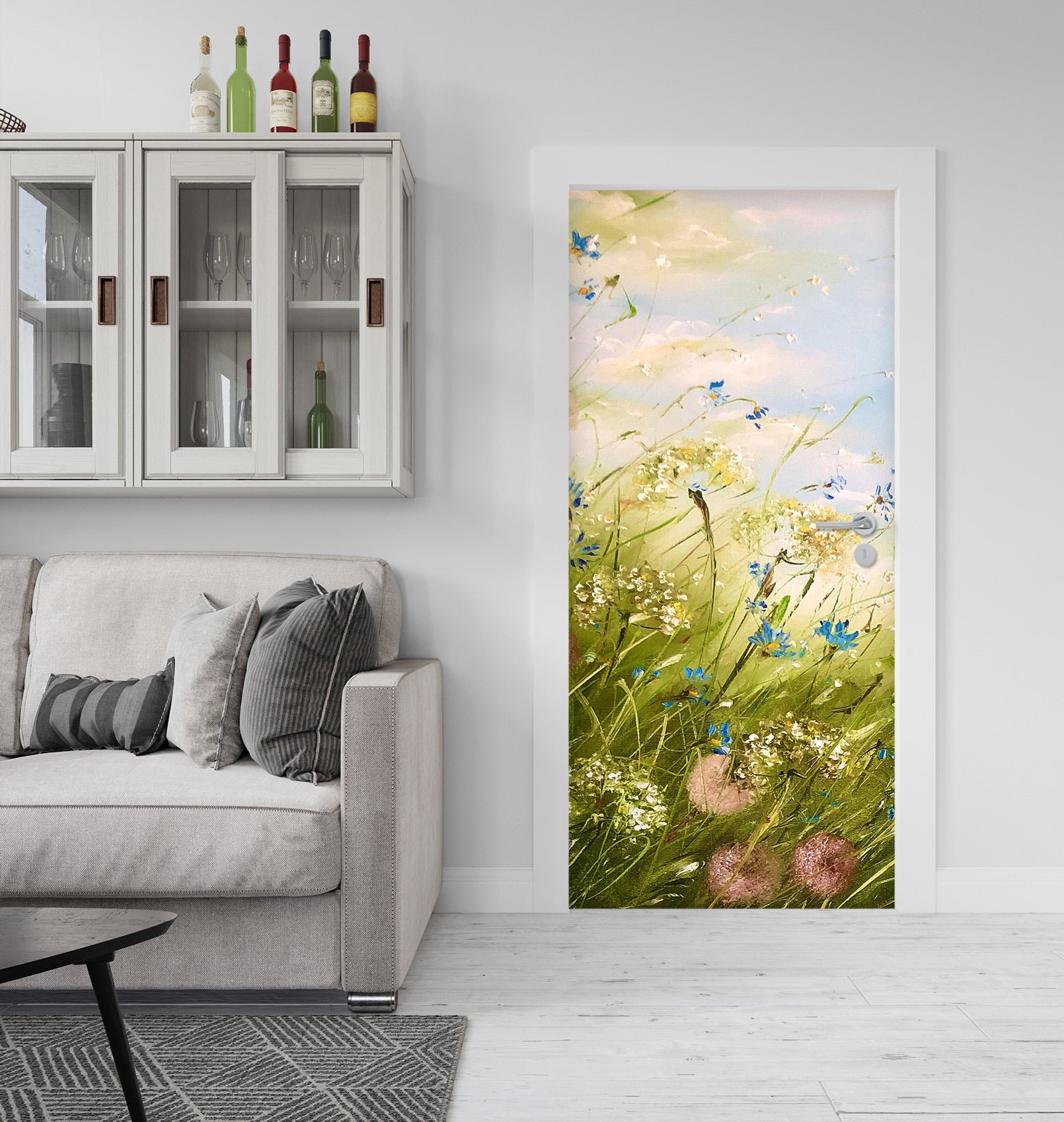 3D Spring Grass 3200 Skromova Marina Door Mural