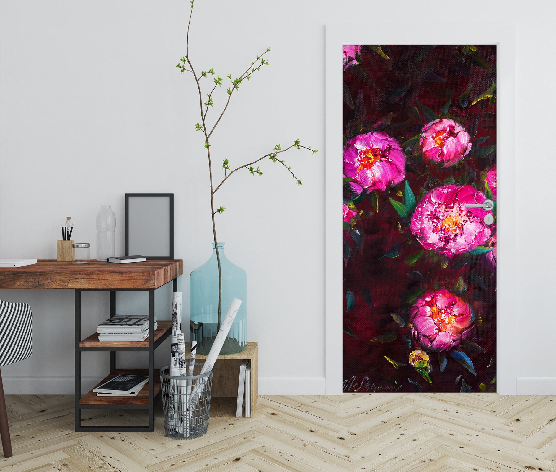 3D Nice Flower 3103 Skromova Marina Door Mural