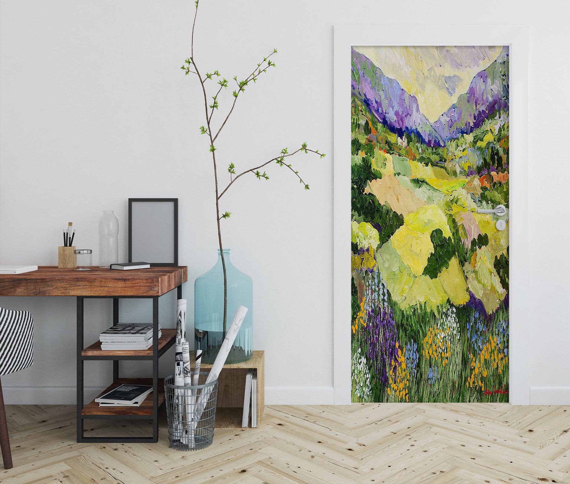 3D Field Flowers 9377 Allan P. Friedlander Door Mural