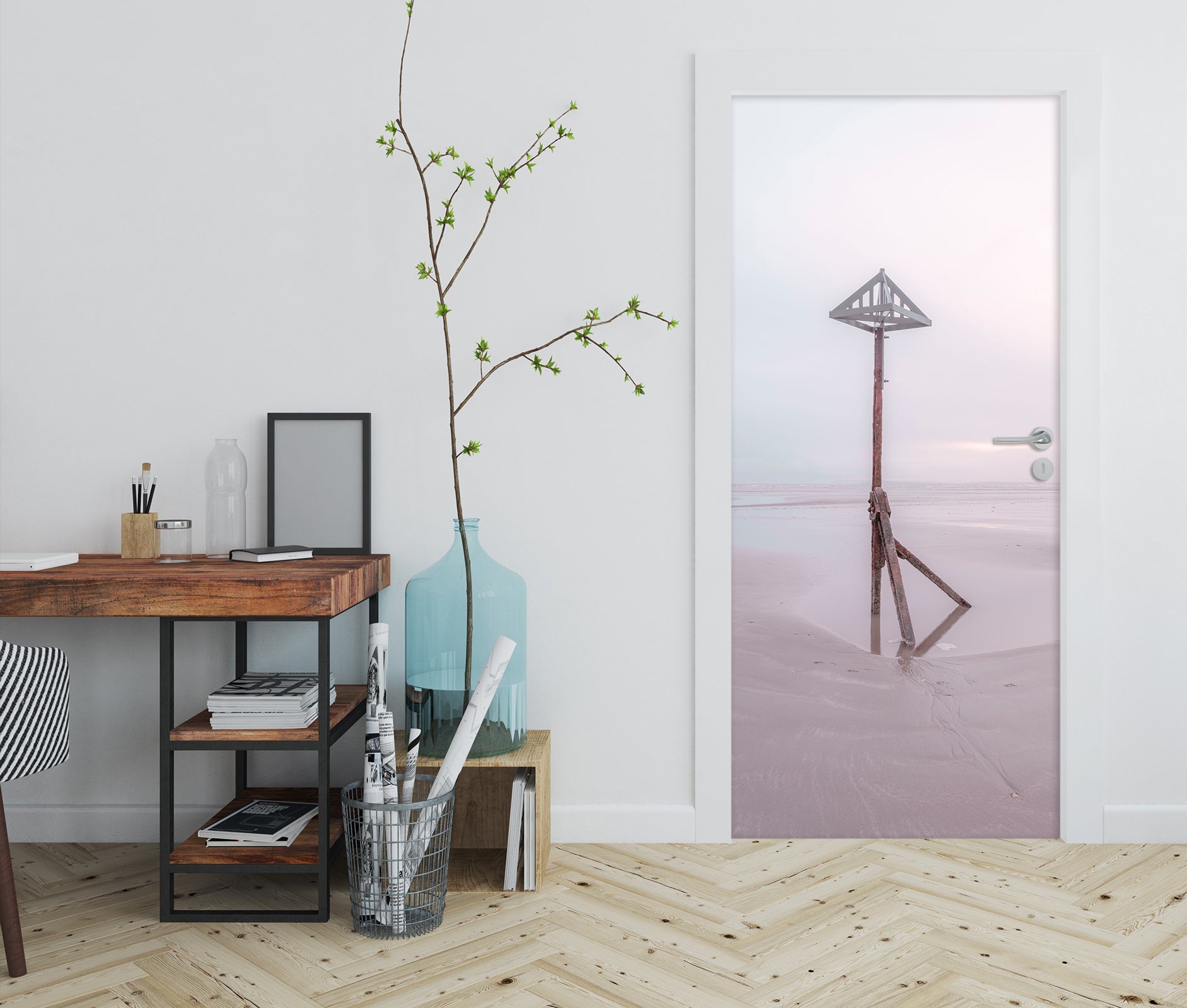 3D Beach 10263 Assaf Frank Door Mural