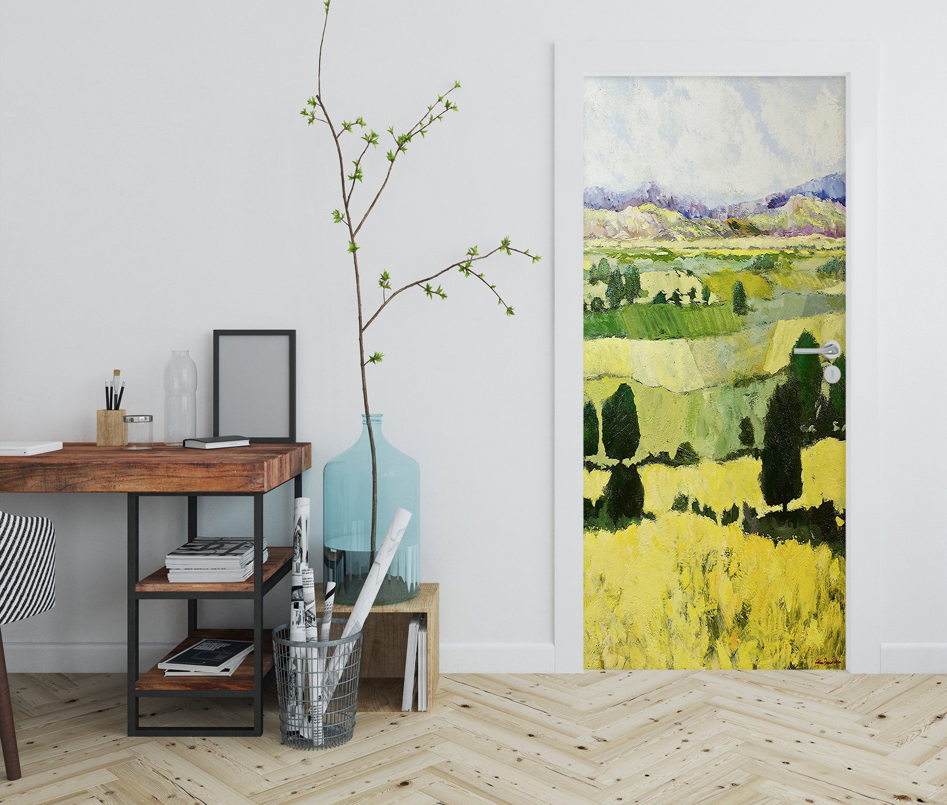 3D Mountain Field 9305 Allan P. Friedlander Door Mural