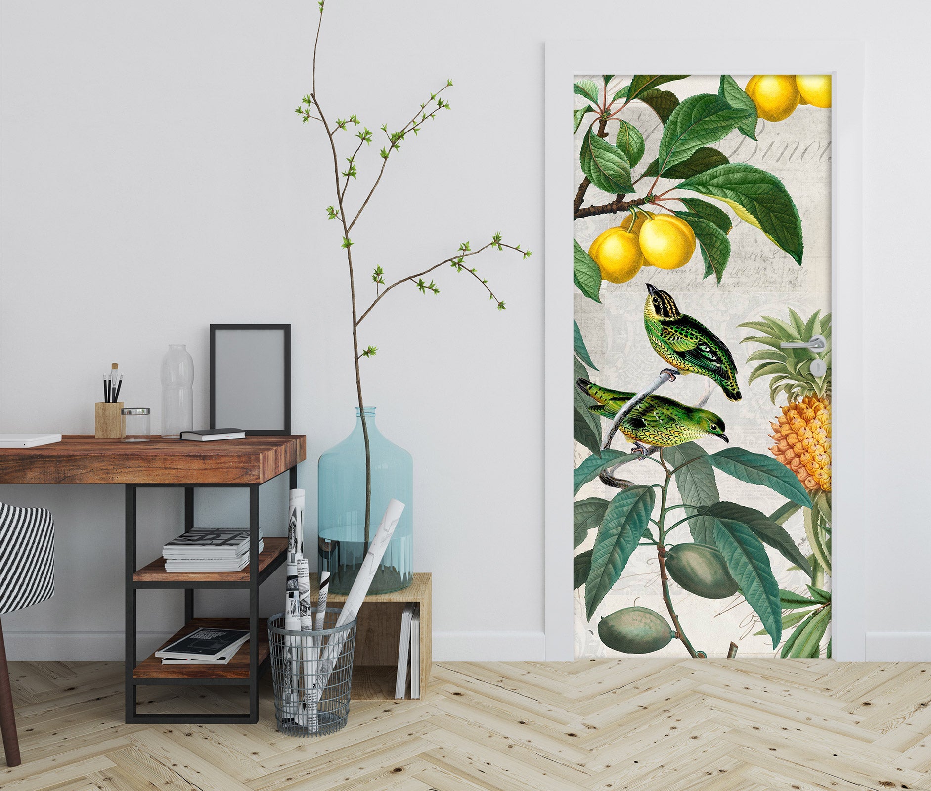 3D Lemon Pineapple 118129 Andrea Haase Door Mural