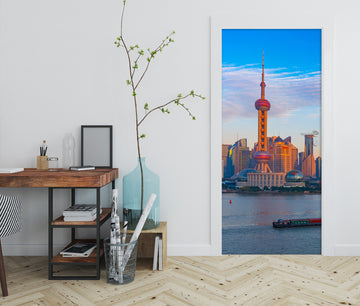 3D Building Oriental Pearl Tower 119150 Marco Carmassi Door Mural