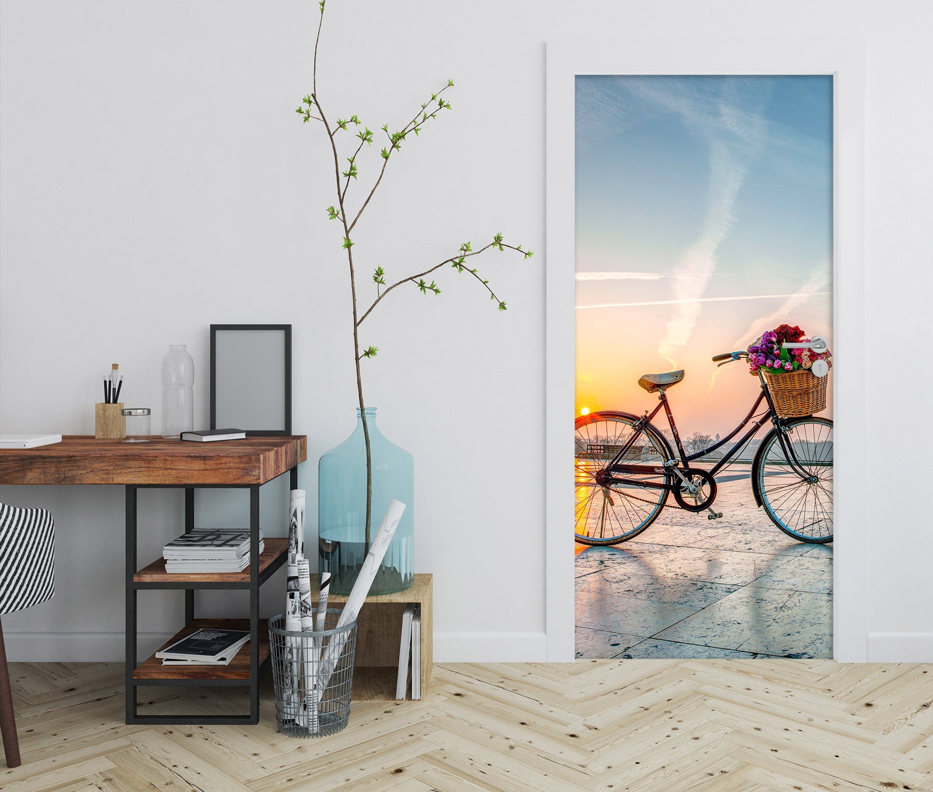 3D Bicycle 10607 Assaf Frank Door Mural