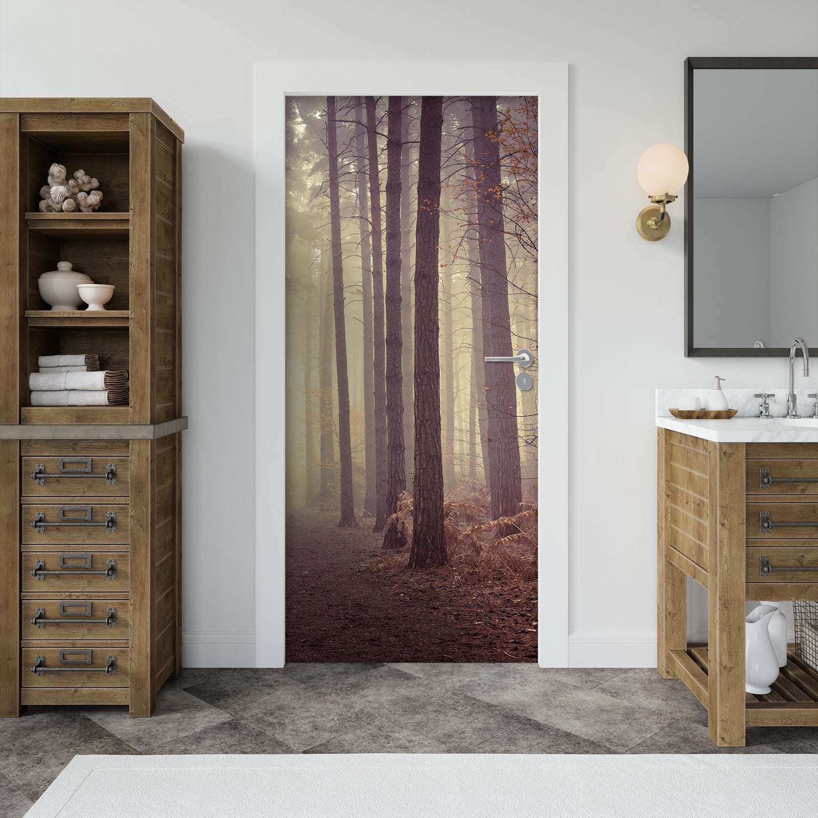 3D Woods 10665 Assaf Frank Door Mural