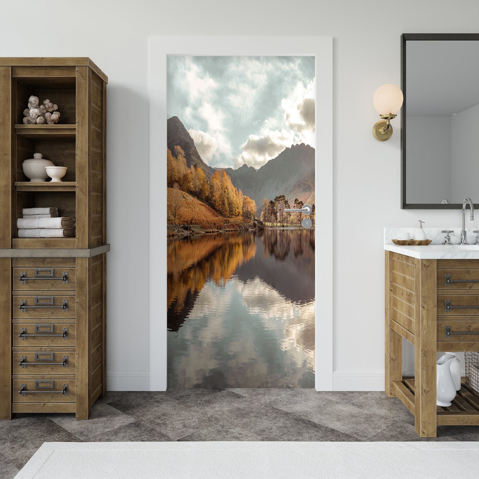 3D Landscape 10217 Assaf Frank Door Mural