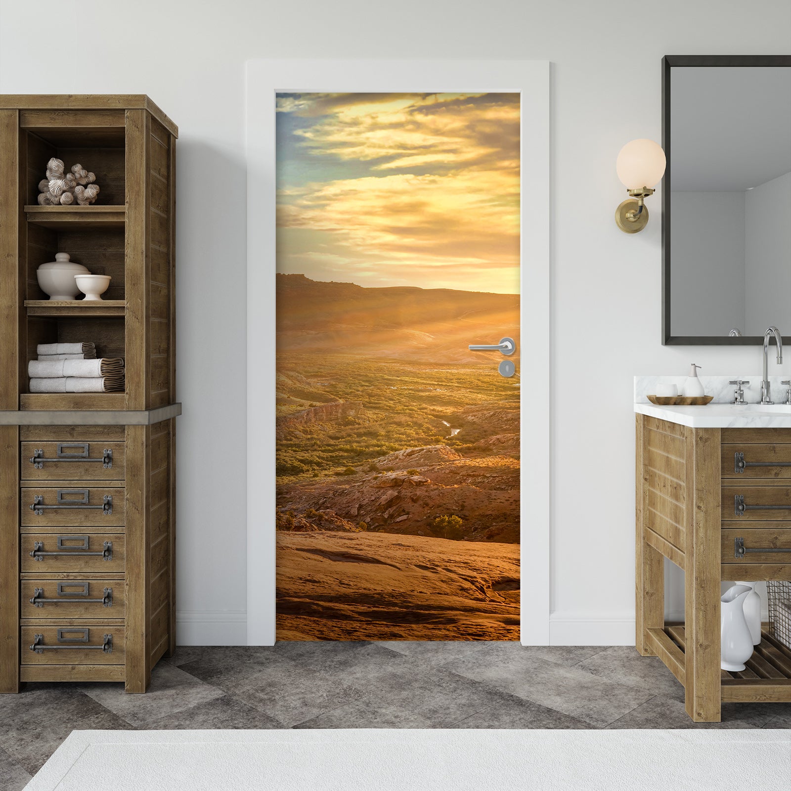 3D Hillside Lawn 107159 Beth Sheridan Door Mural