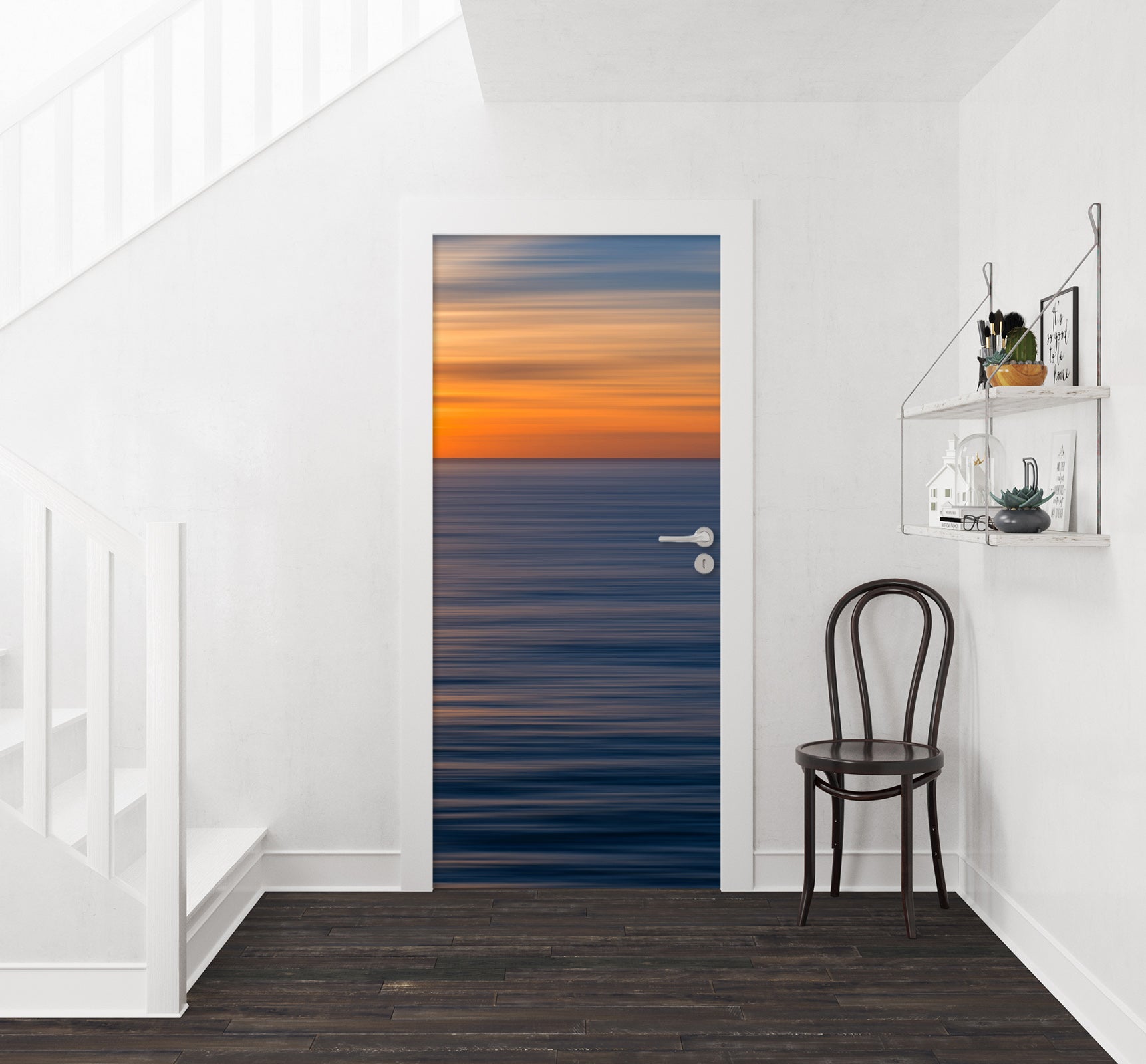 3D Sea Surface Sunset 119153 Marco Carmassi Door Mural