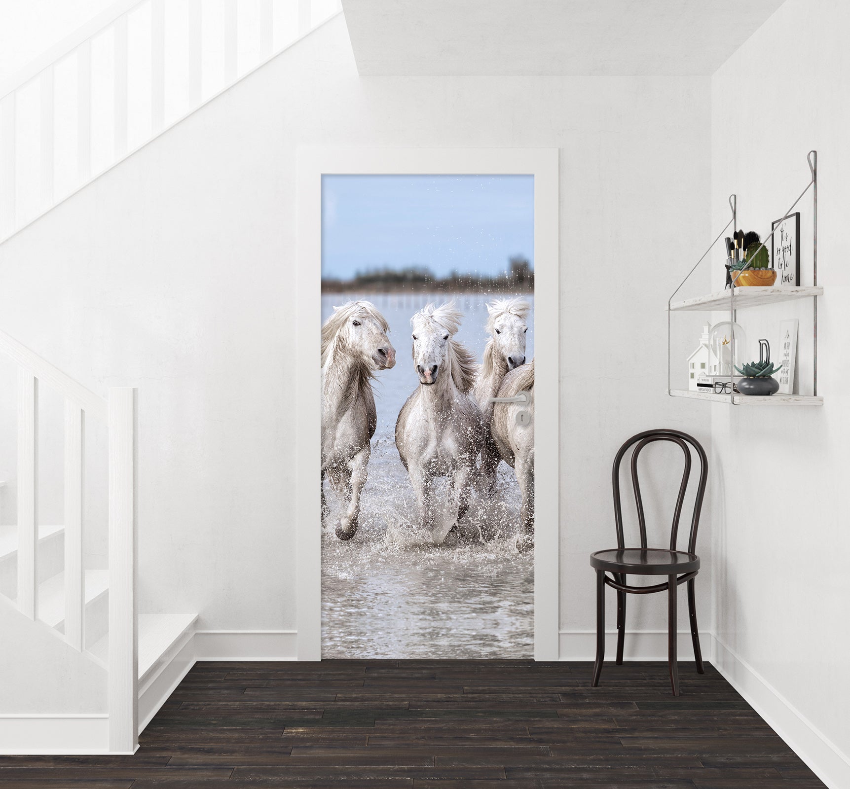 3D Horse Herd 11479 Marco Carmassi Door Mural