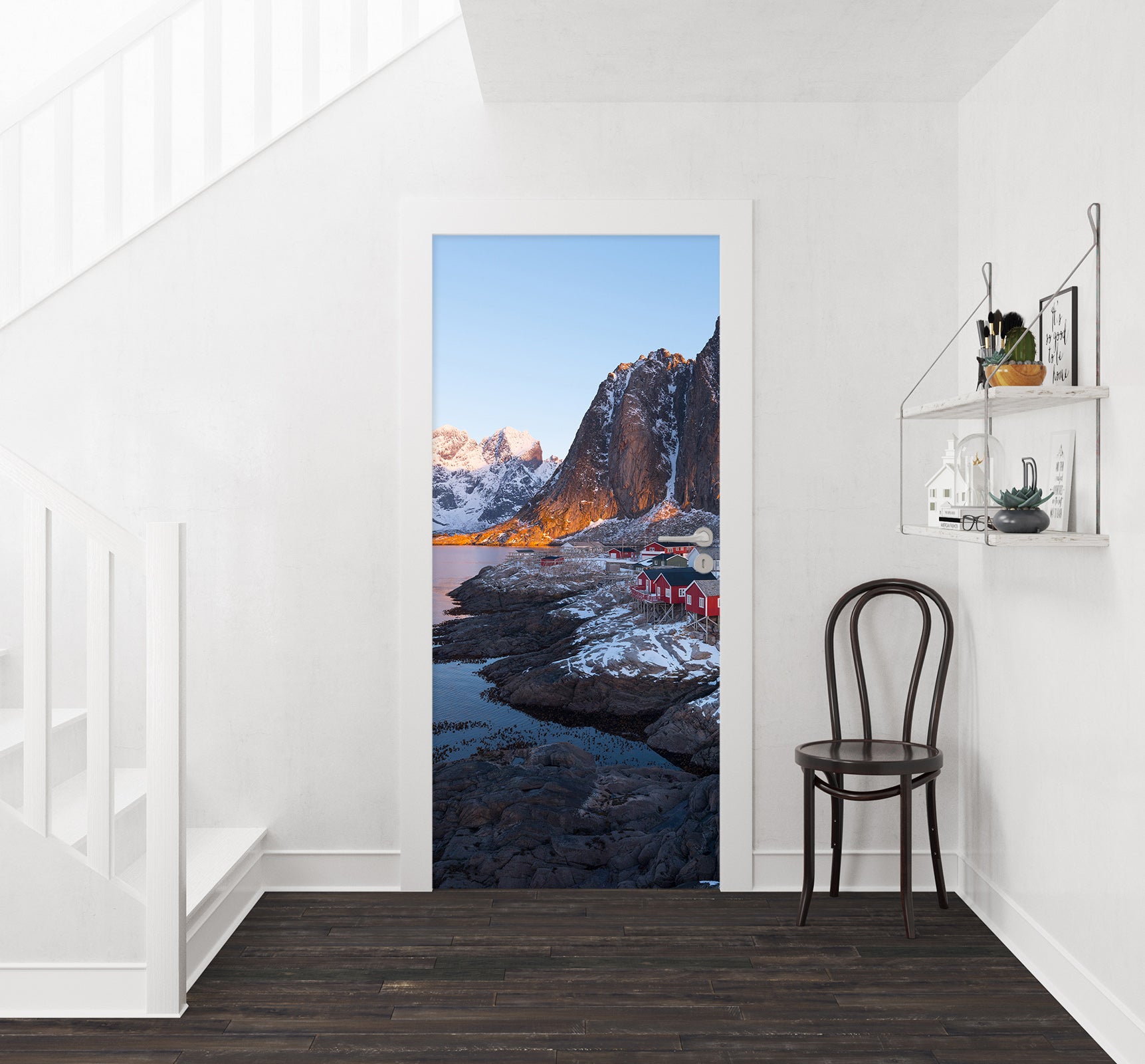 3D Snow Rock 119181 Marco Carmassi Door Mural