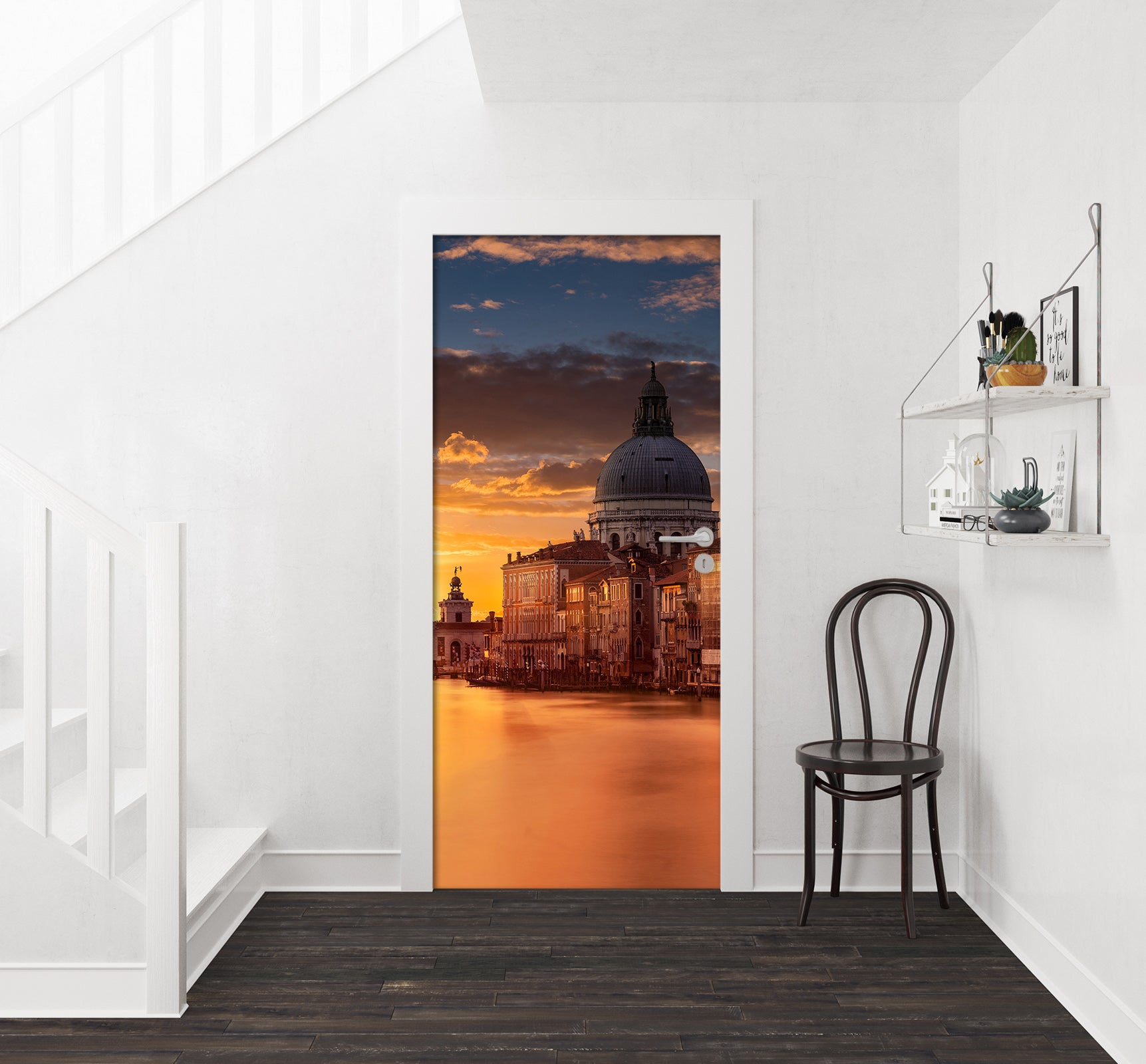 3D Sunset Building 119168 Marco Carmassi Door Mural