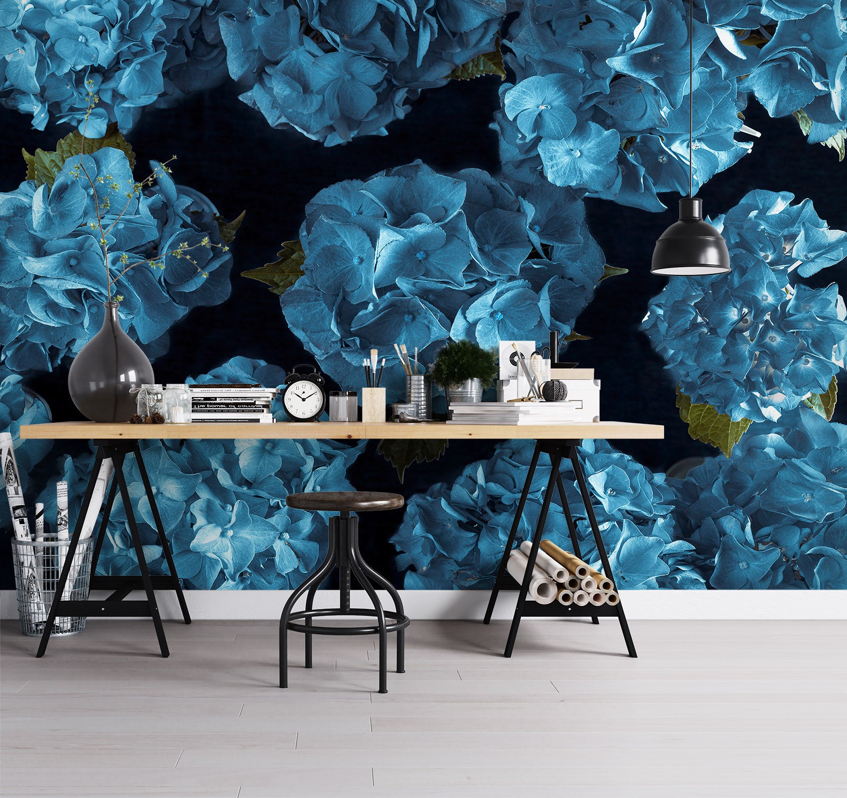 3D Blue Flower 6122 Assaf Frank Wall Mural Wall Murals