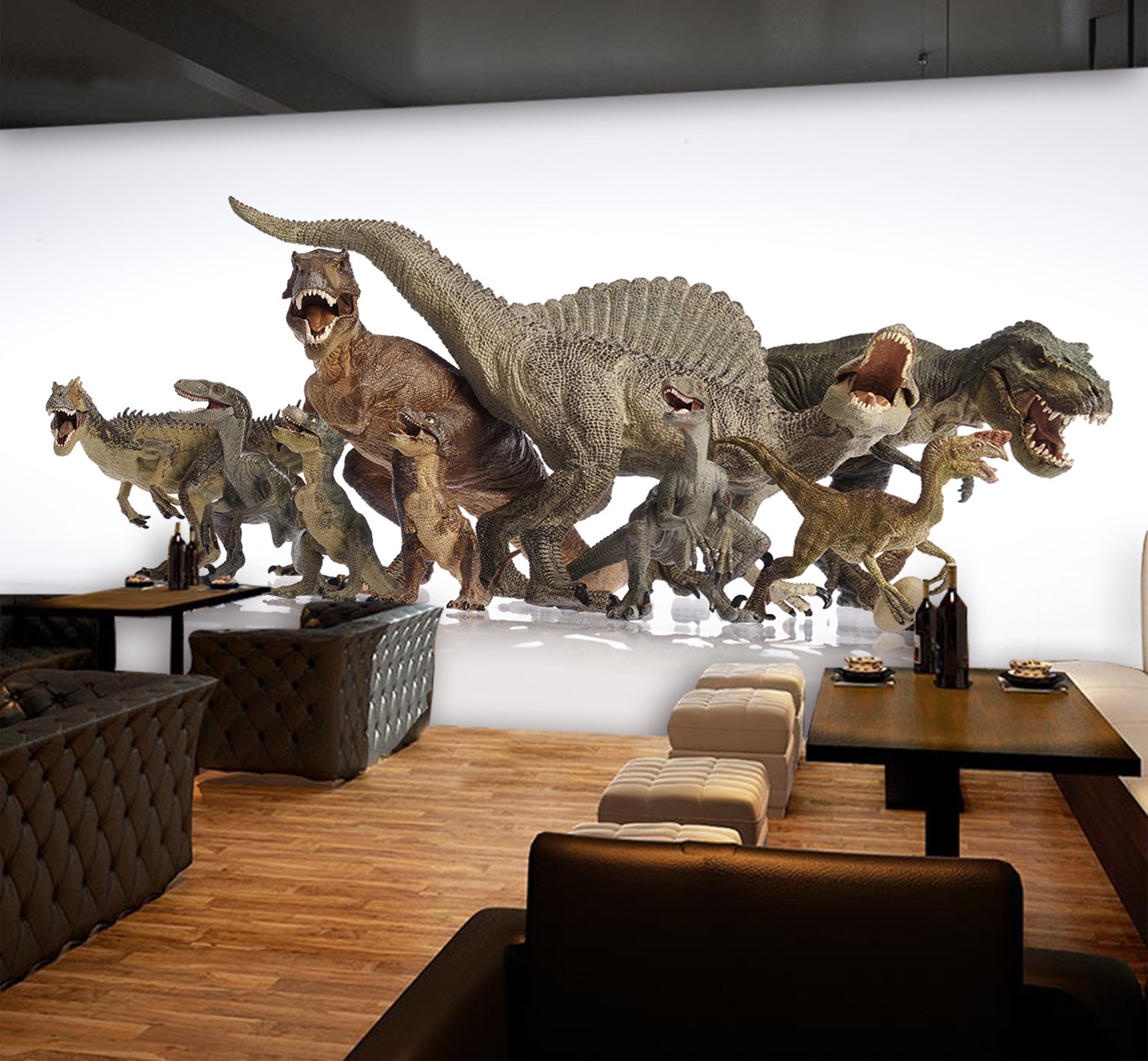 3D Dinosaur Warrior 1534 Wall Murals