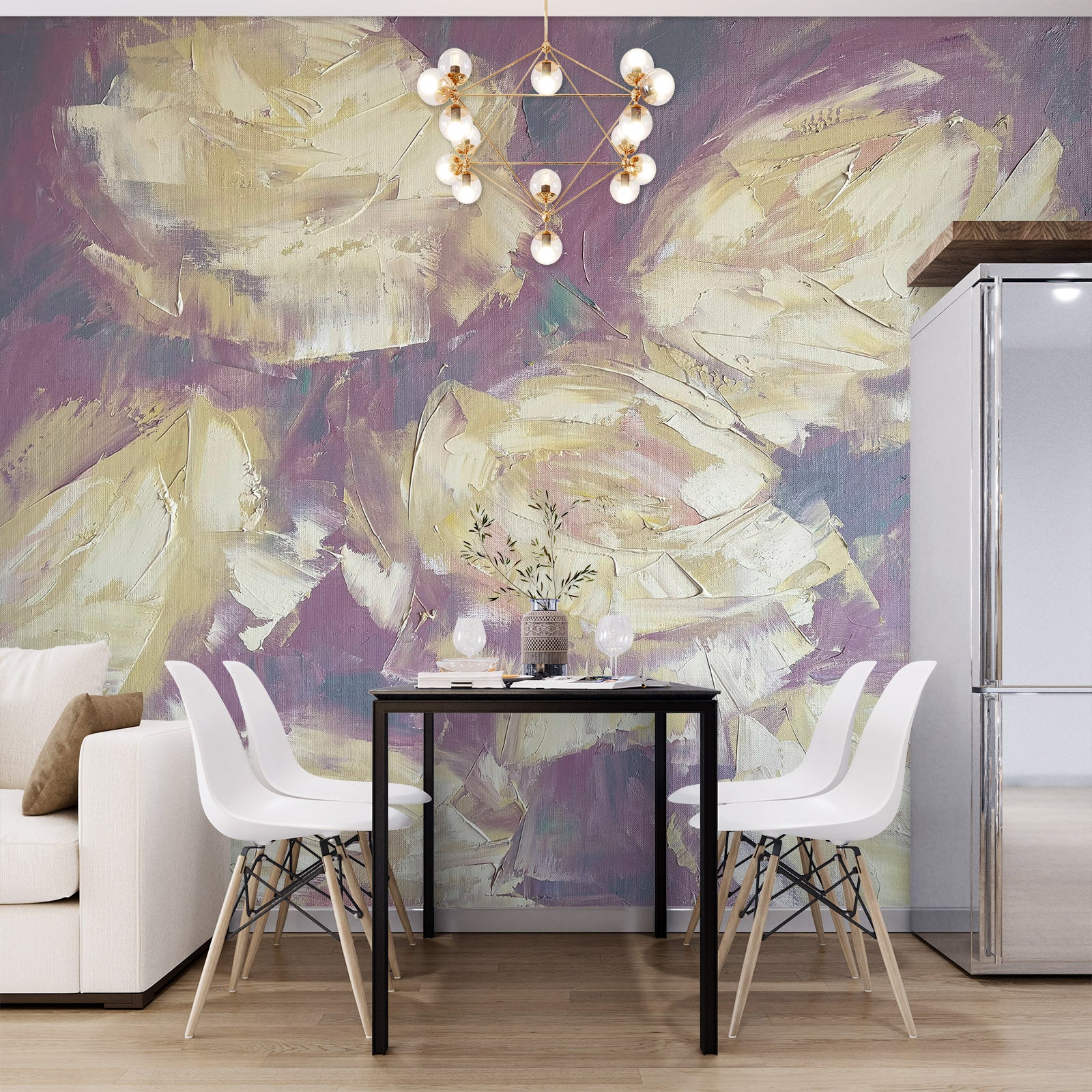 3D White Rose 2623 Skromova Marina Wall Mural Wall Murals