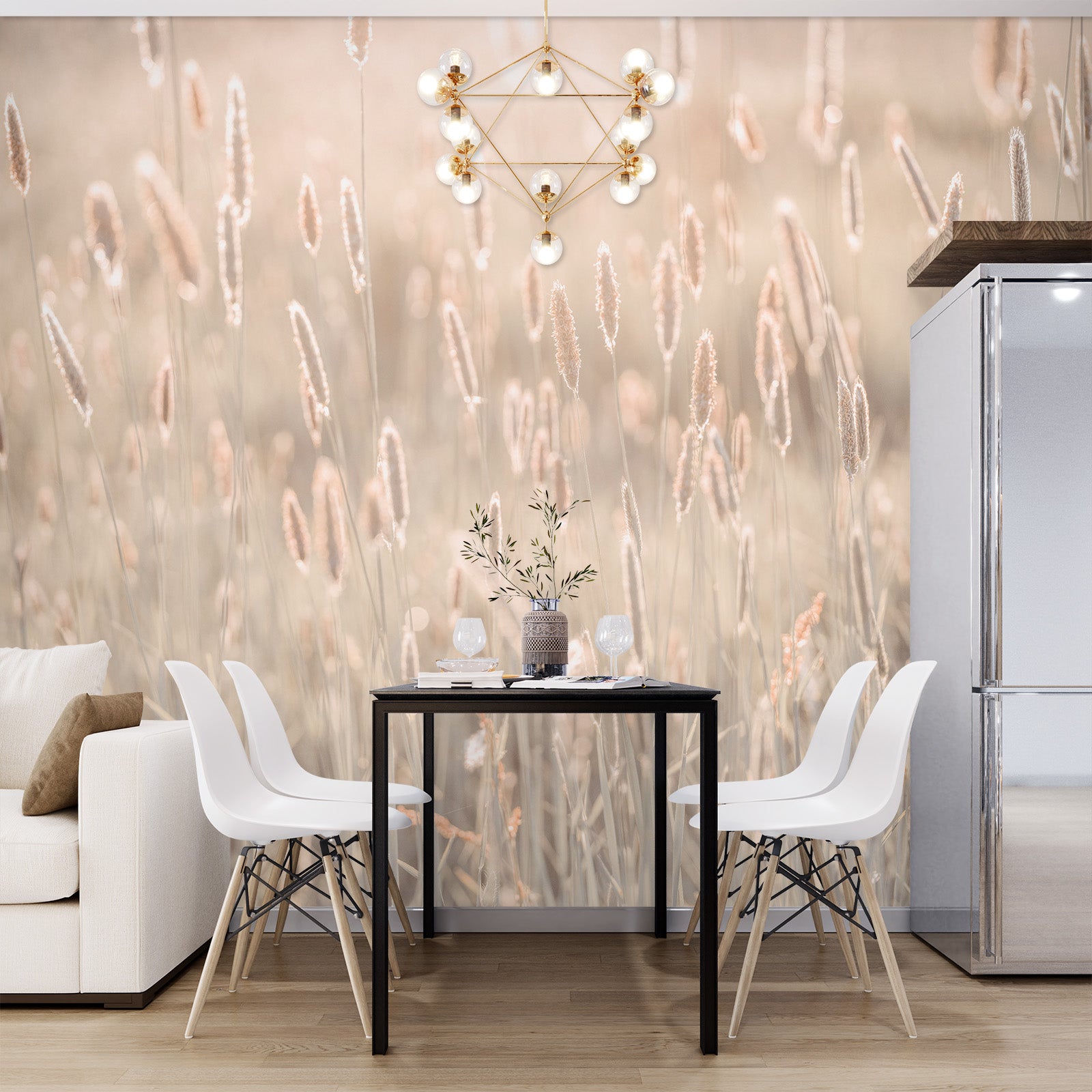 3D Sunset Grass 6138 Assaf Frank Wall Mural Wall Murals