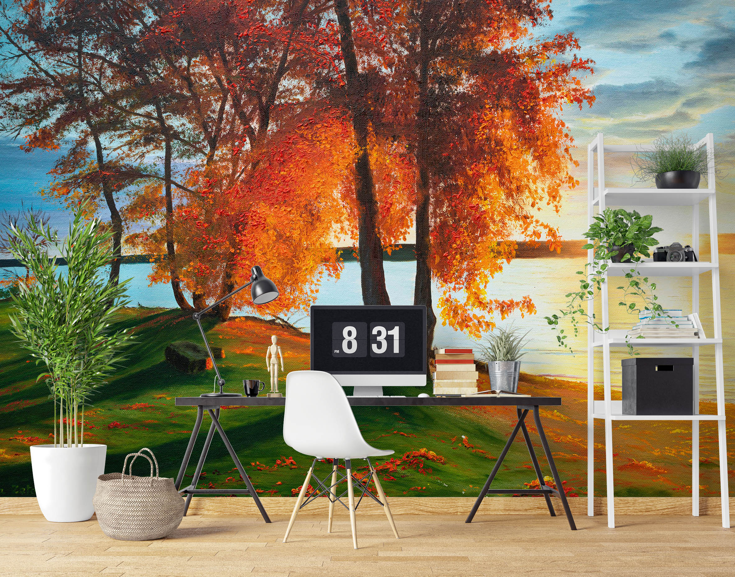 3D Lawn Tree 1843 Marina Zotova Wall Mural Wall Murals