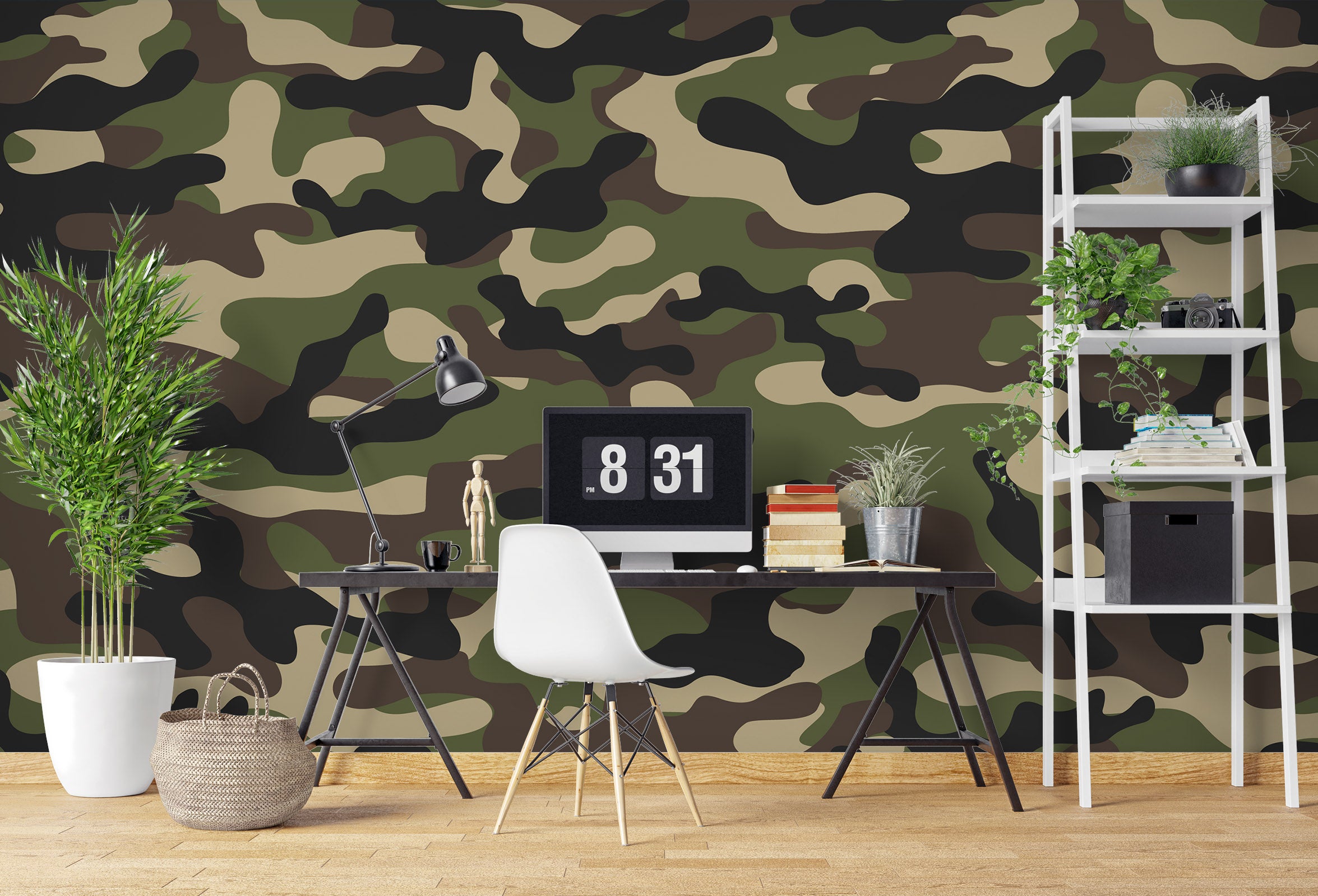 3D Camouflage Pattern 57232 Wall Murals