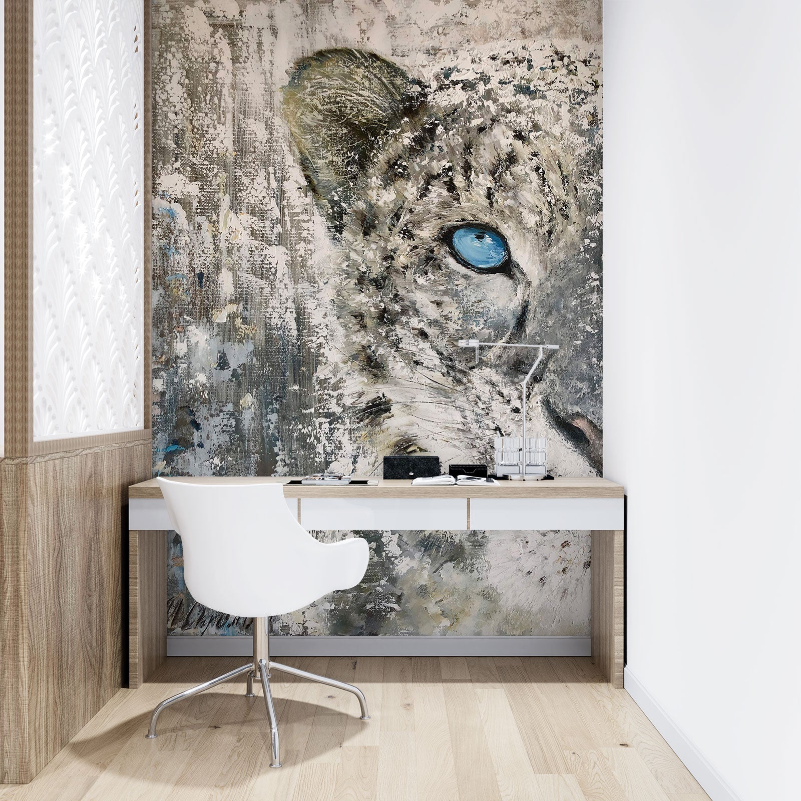 3D Leopard Eyes 197 Skromova Marina Wall Mural Wall Murals