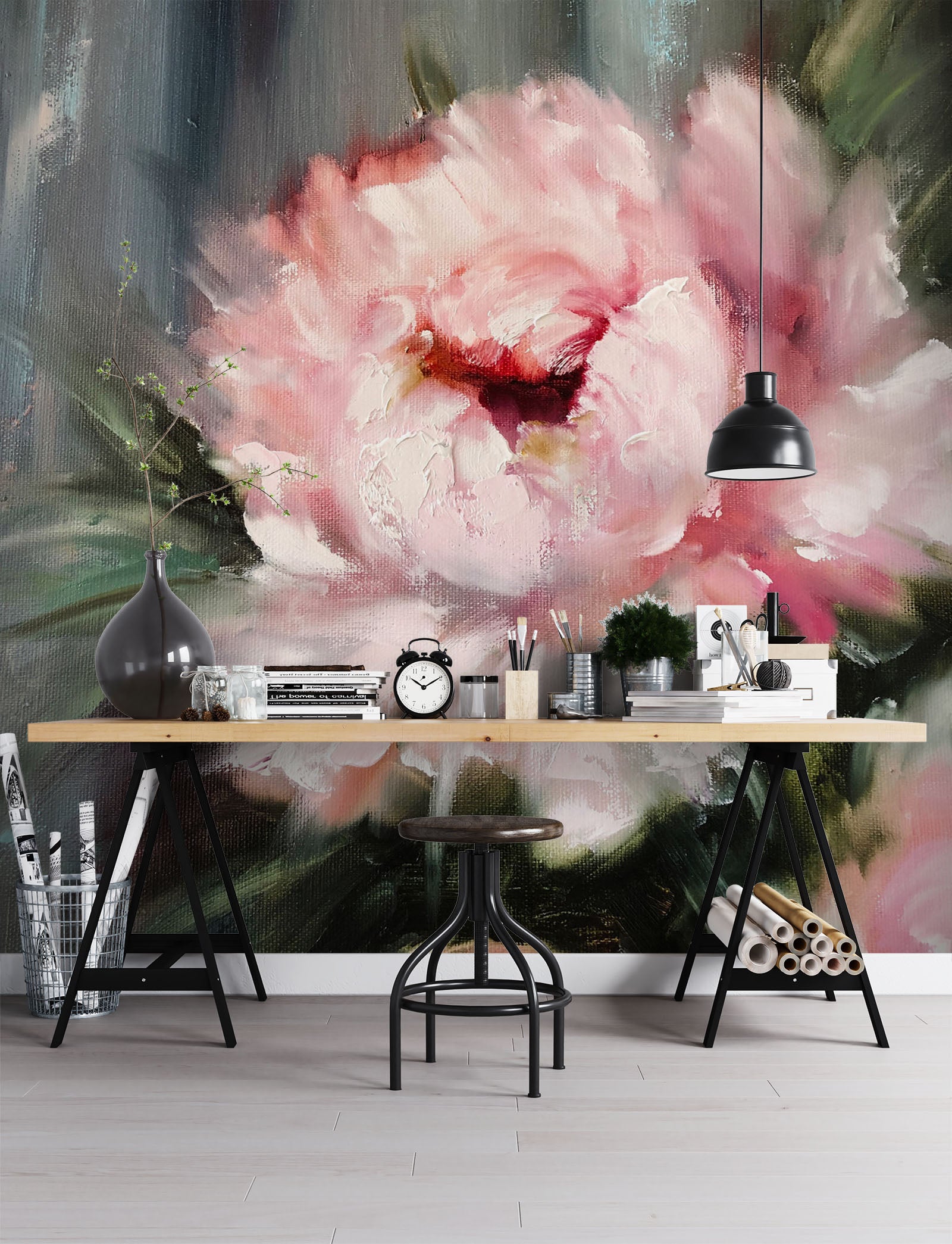 3D Pink Flower 240 Skromova Marina Wall Mural Wall Murals