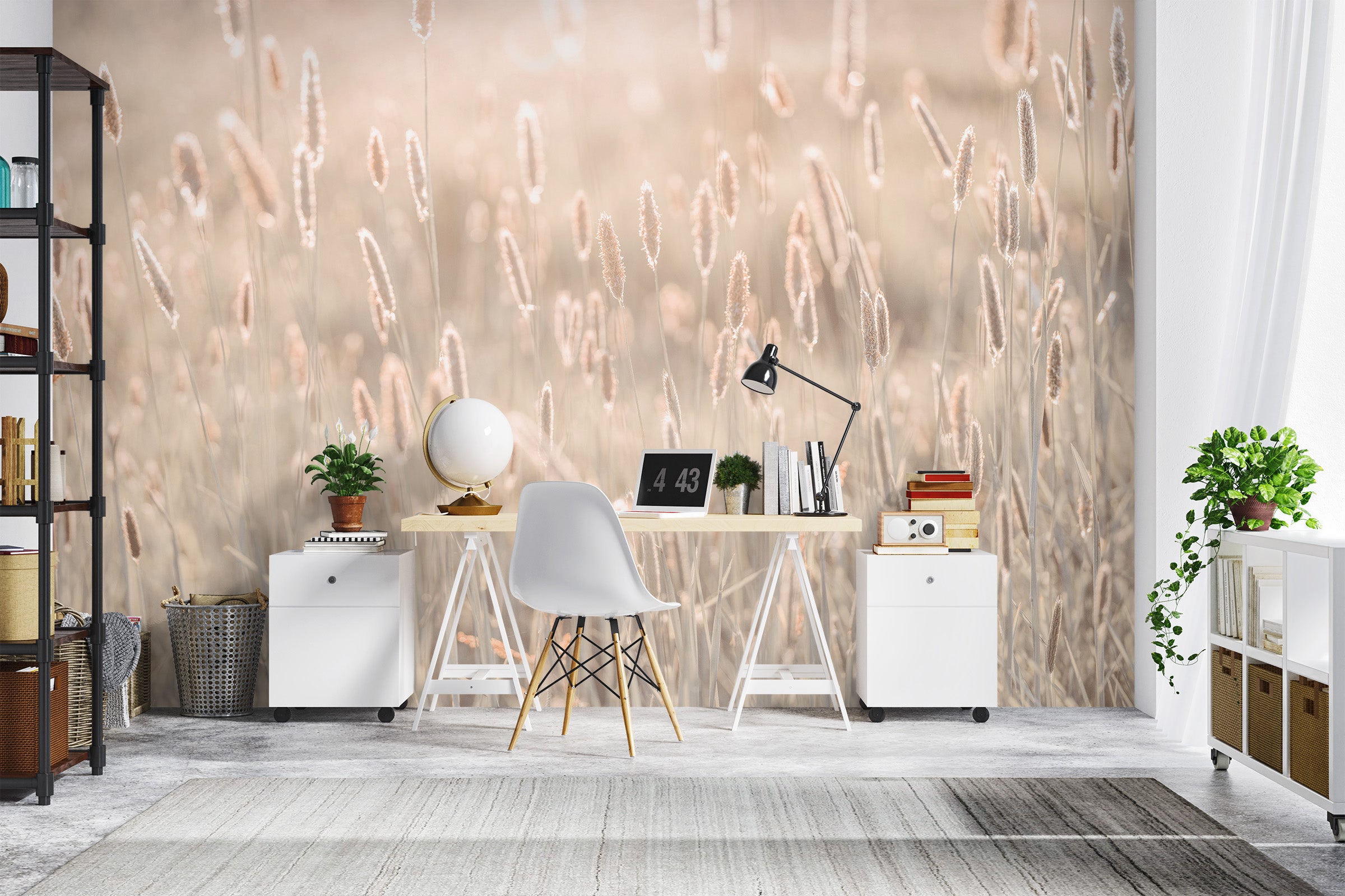 3D Sunset Grass 6138 Assaf Frank Wall Mural Wall Murals