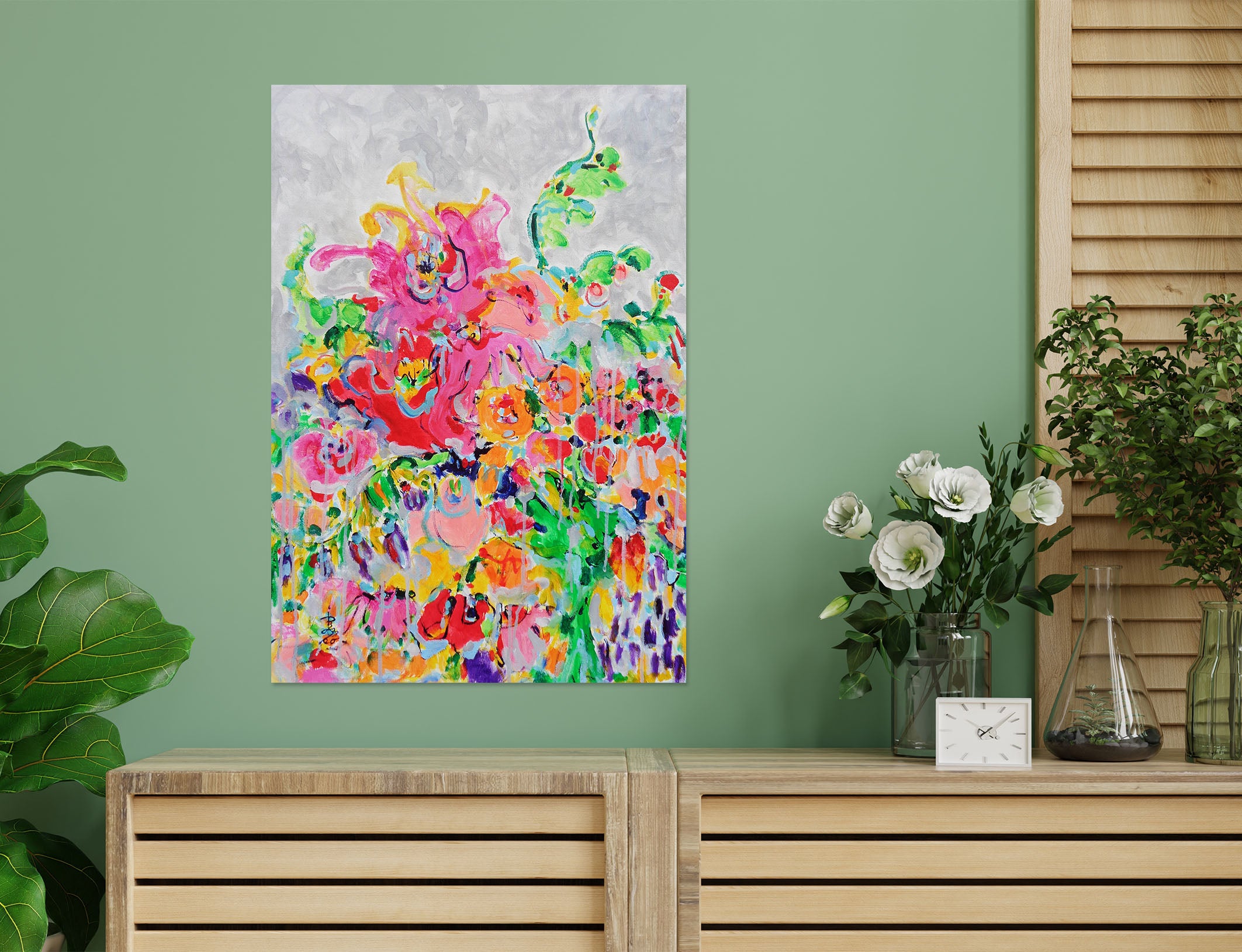 3D Colorful Petals 1727 Misako Chida Wall Sticker