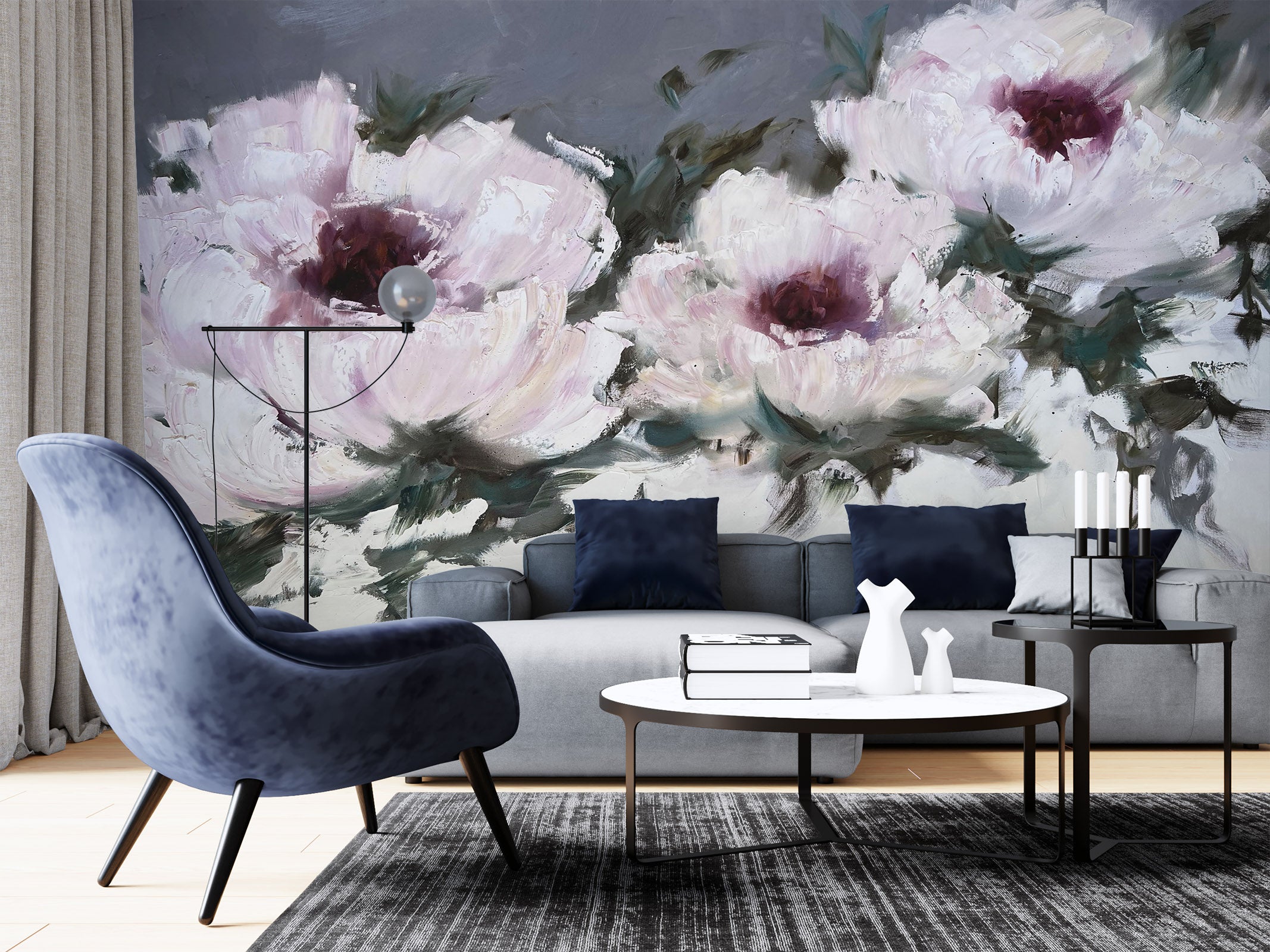 3D Pink Flower 133 Skromova Marina Wall Mural Wall Murals