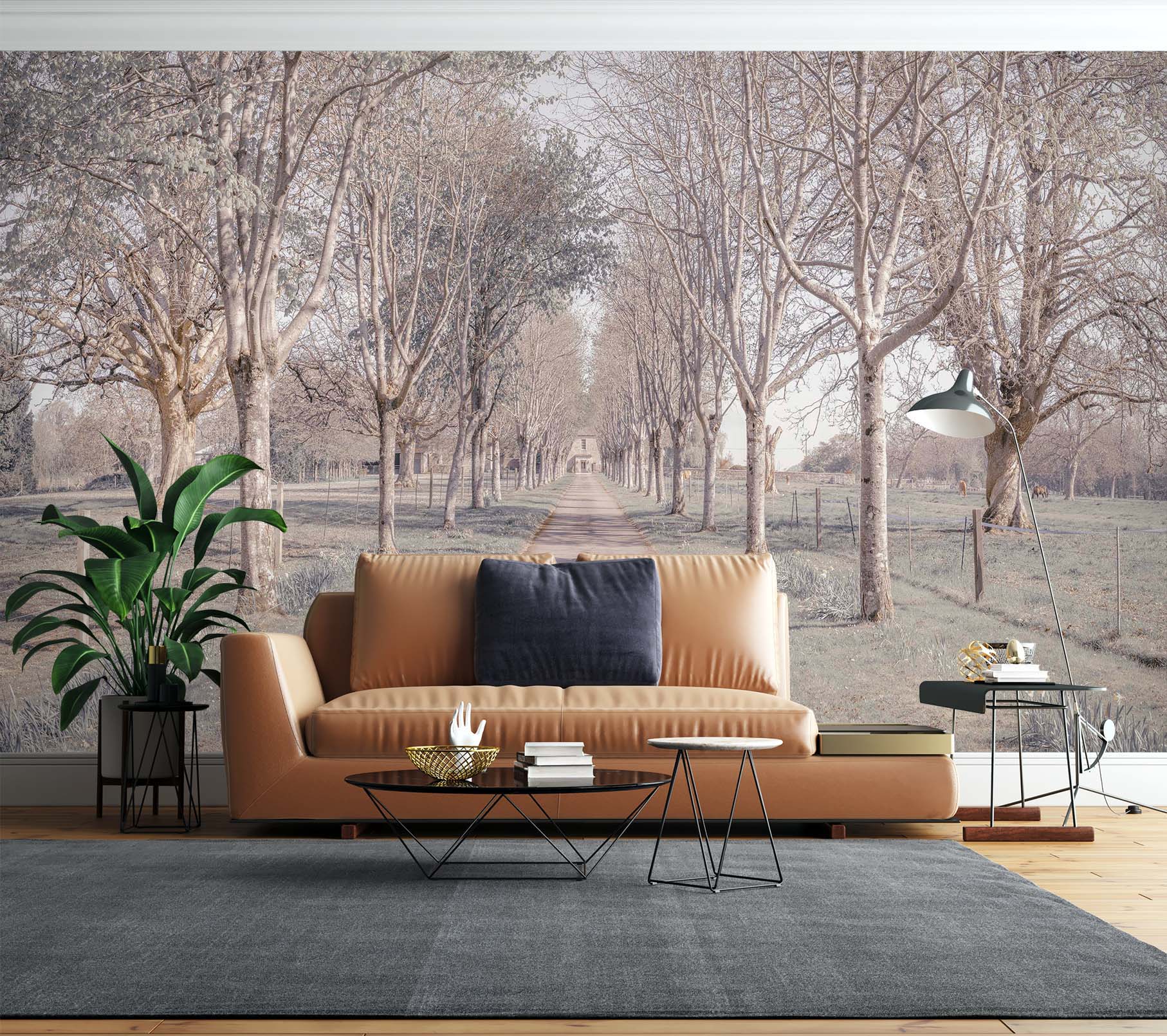 3D Tree Path 6174 Assaf Frank Wall Mural Wall Murals