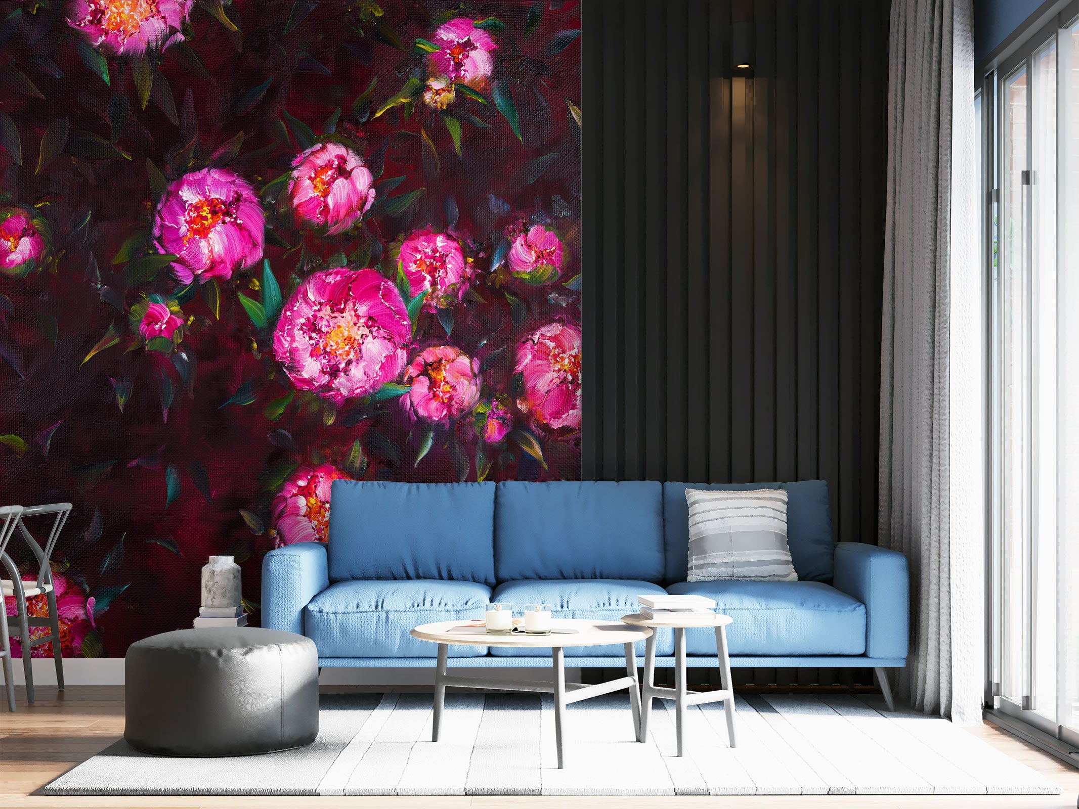 3D Bright Roses 158 Skromova Marina Wall Mural Wall Murals