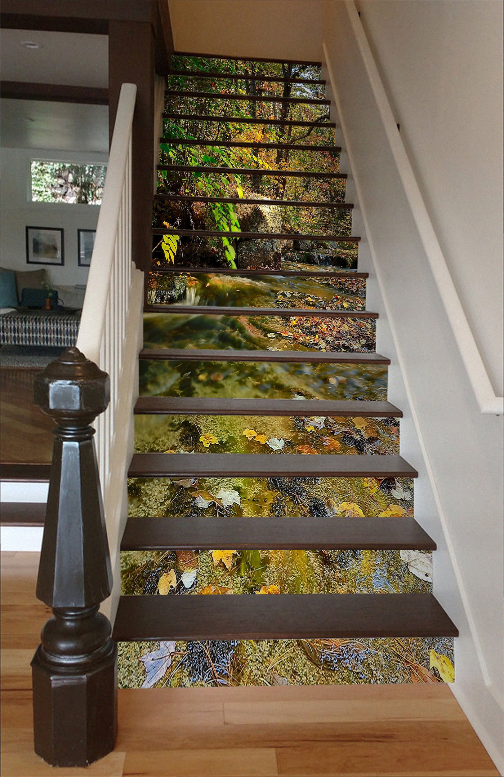 3D Woods Stones 94114 Kathy Barefield Stair Risers