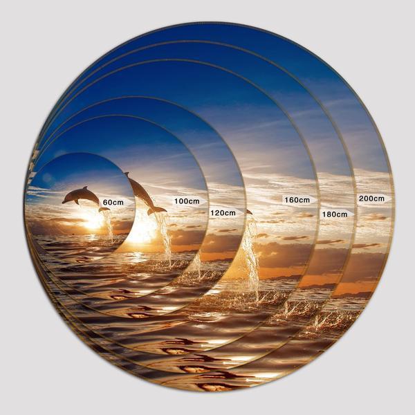 3D Hand Painted Safflower 246 Round Non Slip Rug Mat Mat AJ Creativity Home 