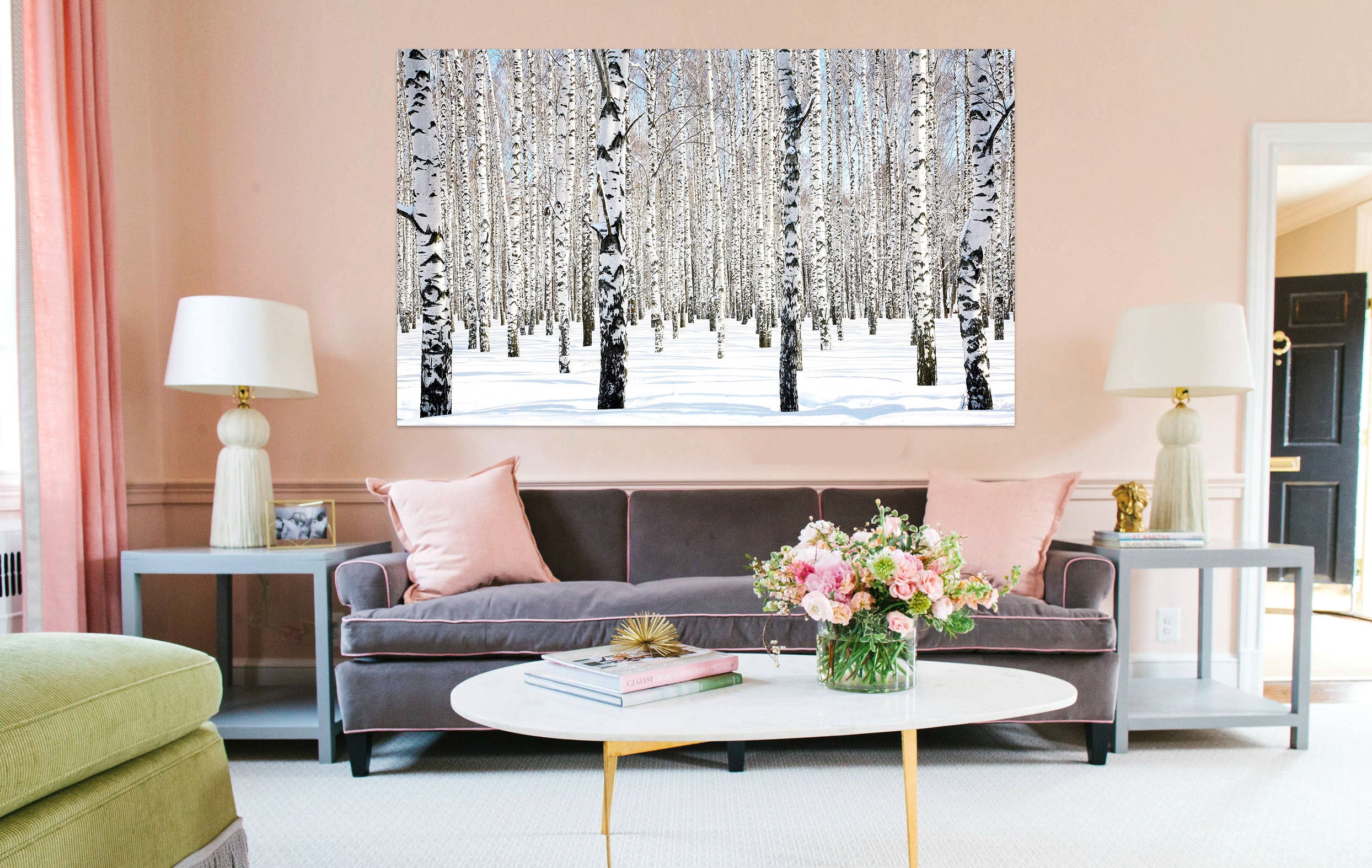 3D White Snow Forest 1070 Wall Sticker