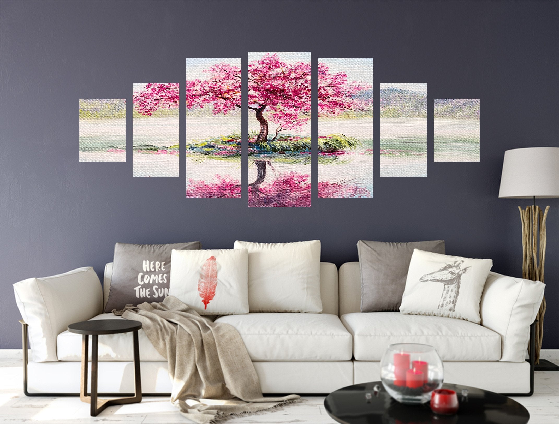 3D Blooming Flowers 074 Unframed Print Wallpaper Wallpaper AJ Wallpaper 