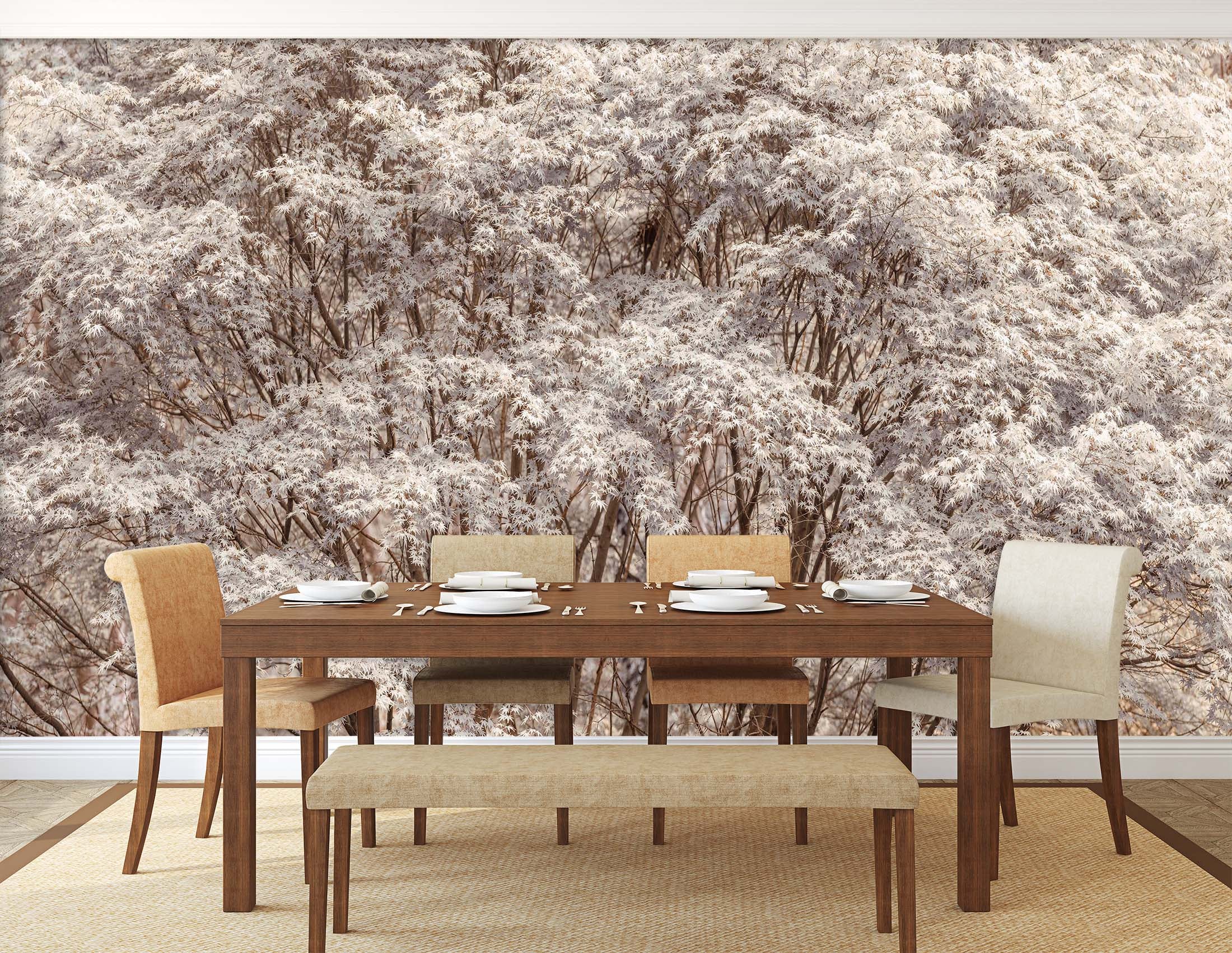 3D Winter Branches 6176 Assaf Frank Wall Mural Wall Murals