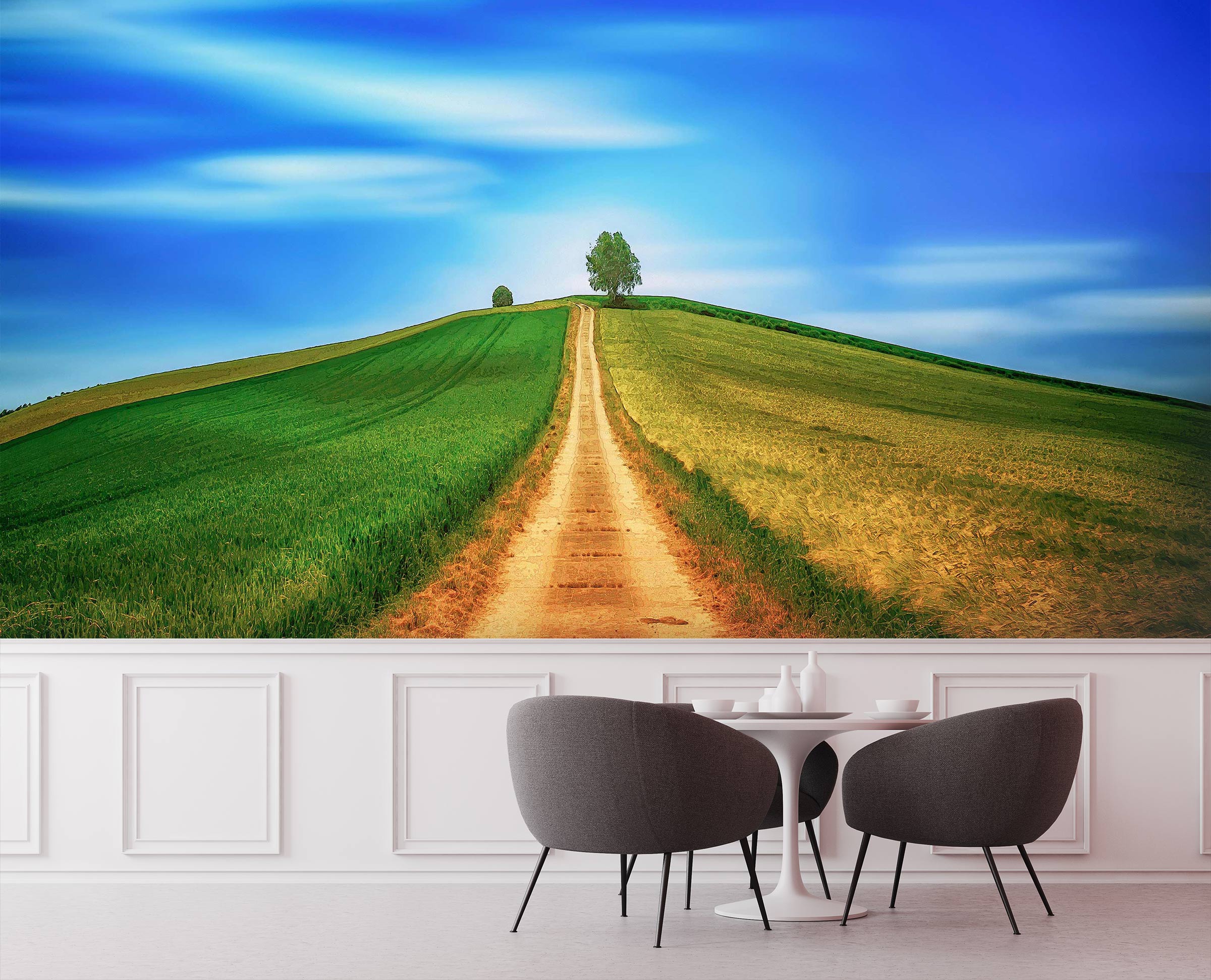 3D Lawn Path Tree 90208 Alius Herb Wall Mural Wall Murals