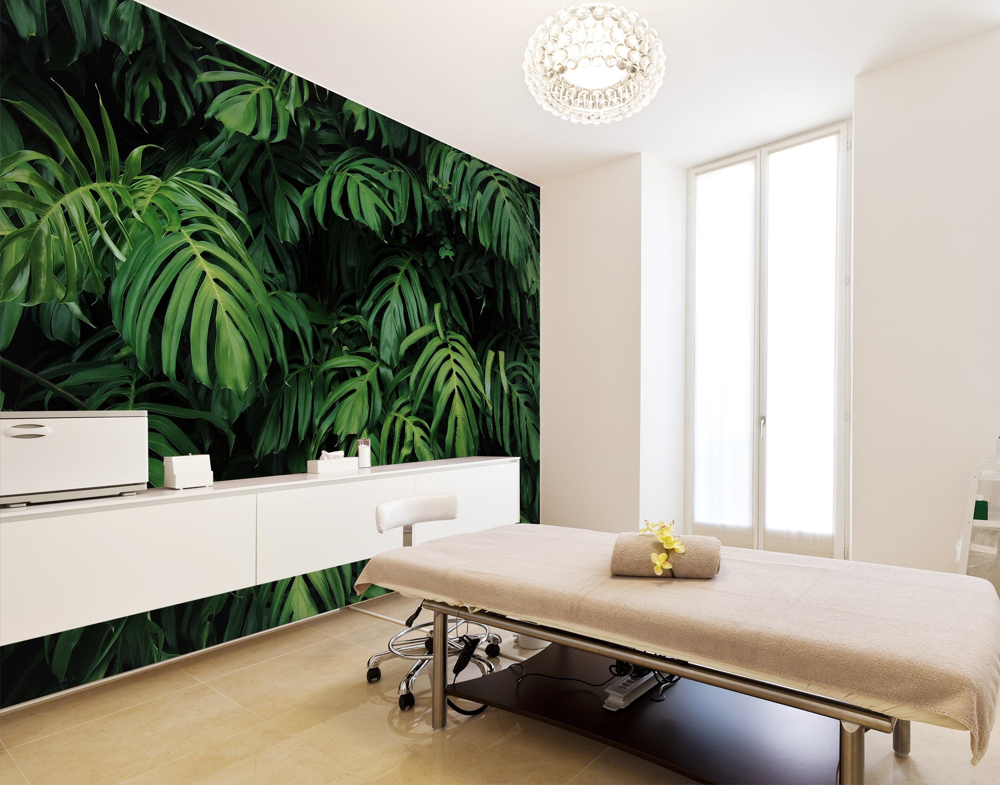 3D Jungle Leaves 395 Wall Murals