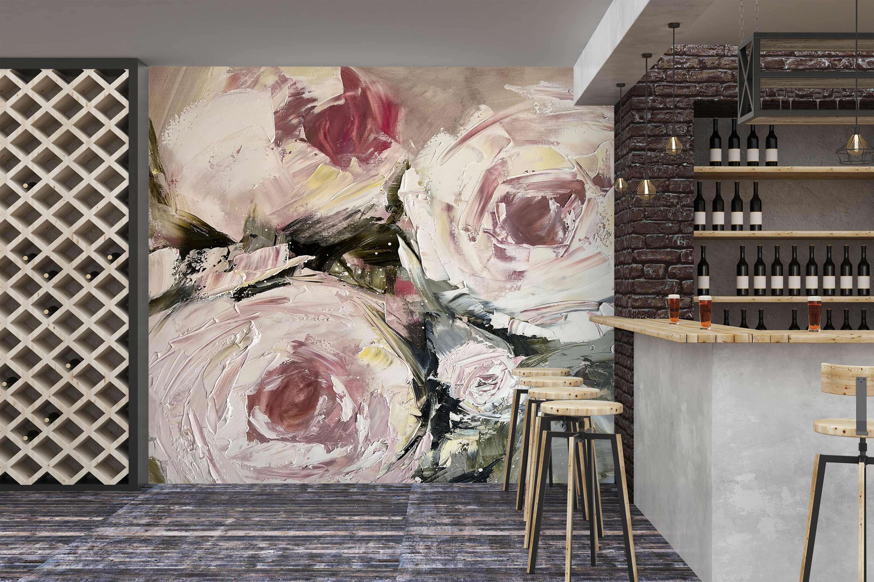 3D Pigment Rose 121 Skromova Marina Wall Mural Wall Murals