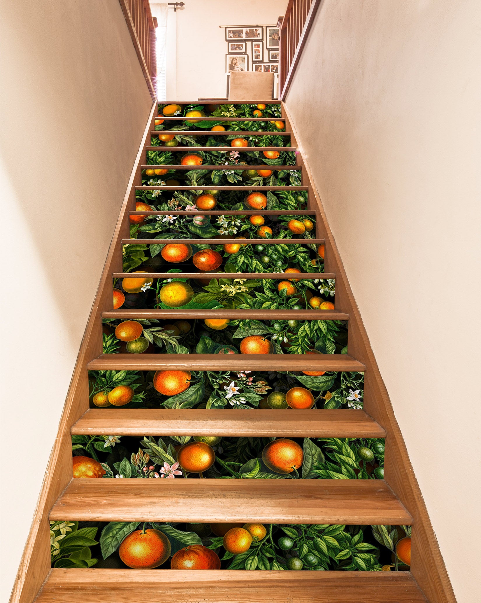 3D Orange Leaves 103209 Uta Naumann Stair Risers