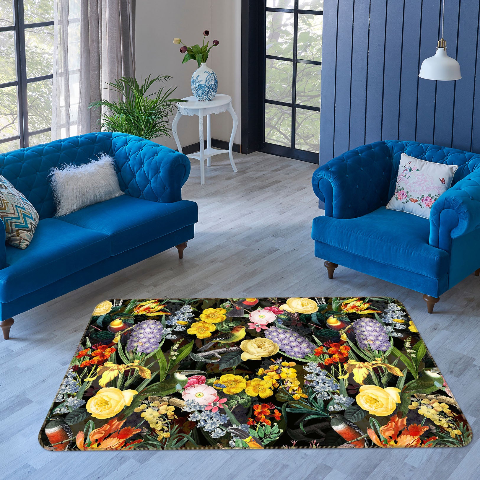 3D Summer Garden 163 Uta Naumann Rug Non Slip Rug Mat